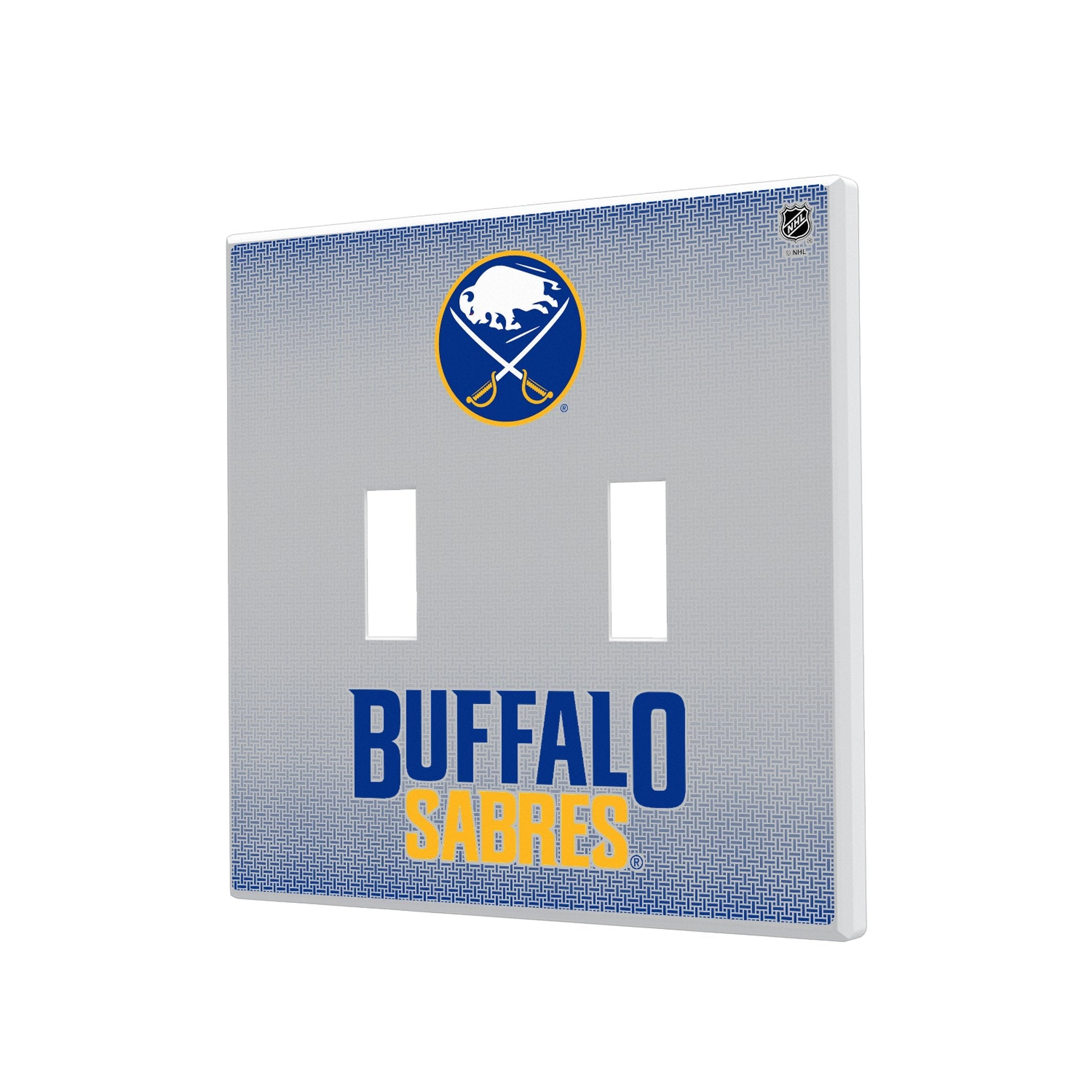 Buffalo Sabres Linen Hidden-Screw Light Switch Plate 3