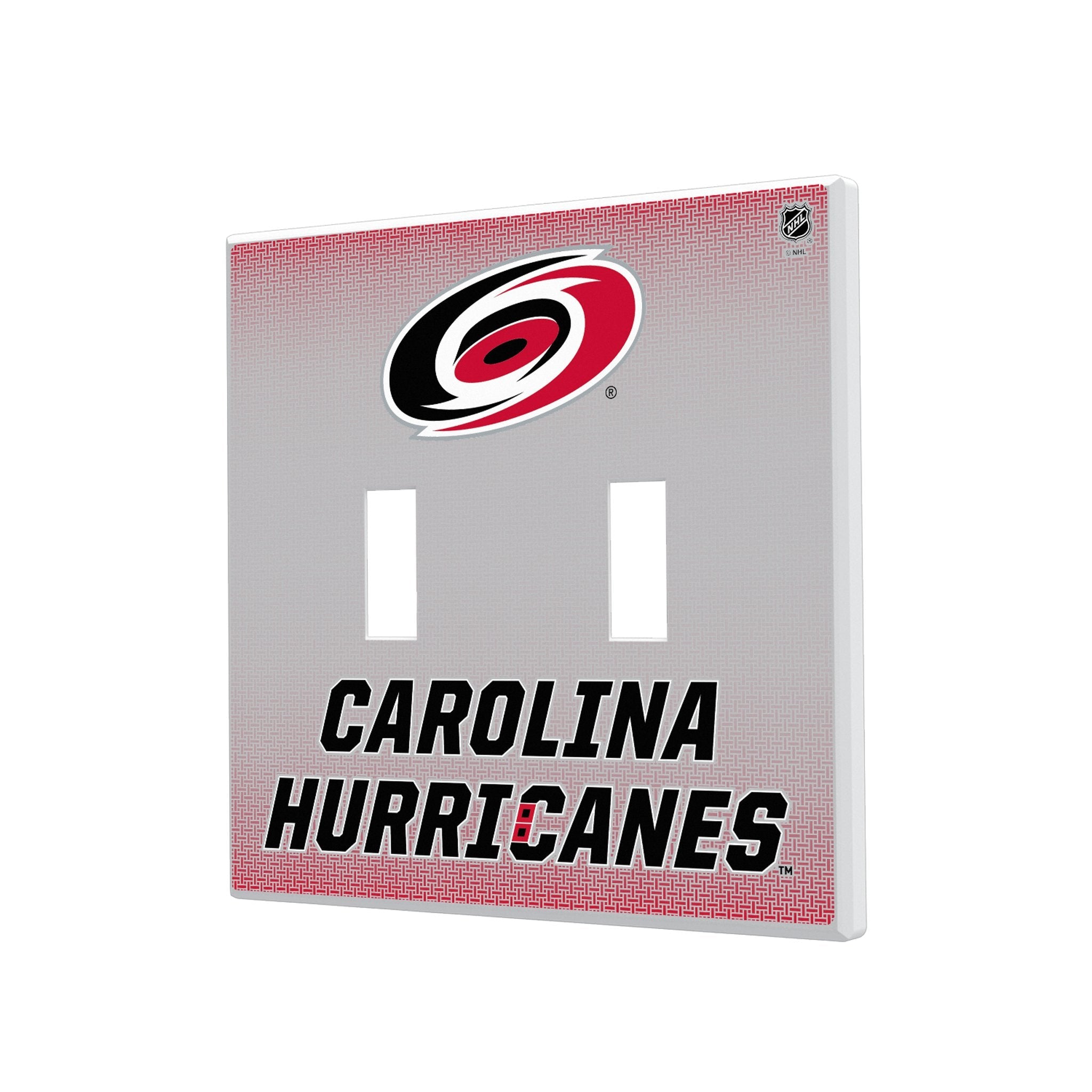 Carolina Hurricanes Linen Hidden-Screw Light Switch Plate 3