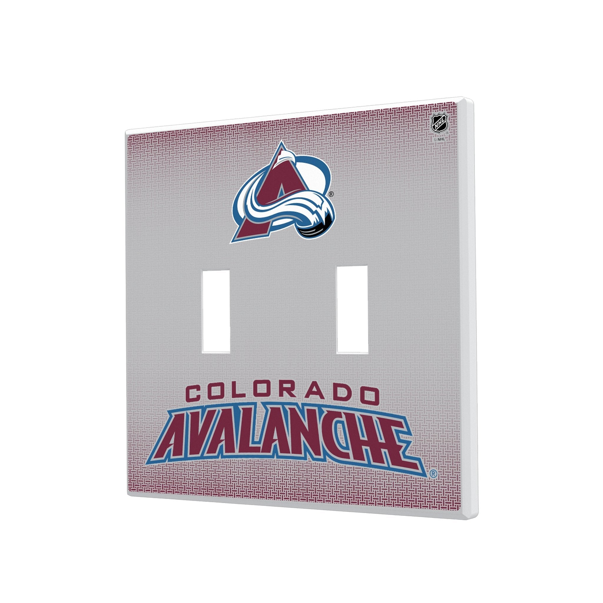 Colorado Avalanche Linen Hidden-Screw Light Switch Plate 3