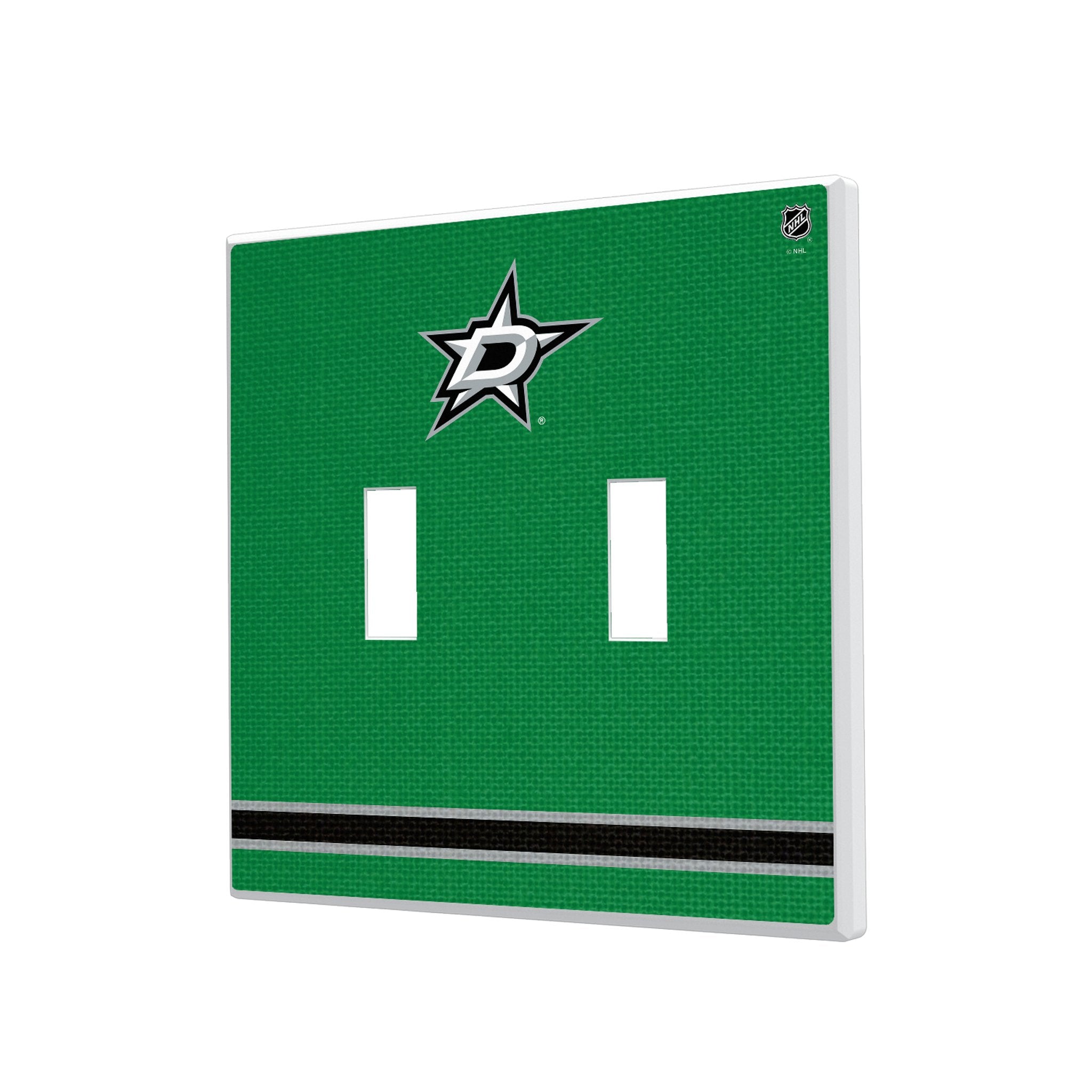 Dallas Stars Stripe Hidden-Screw Light Switch Plate 3