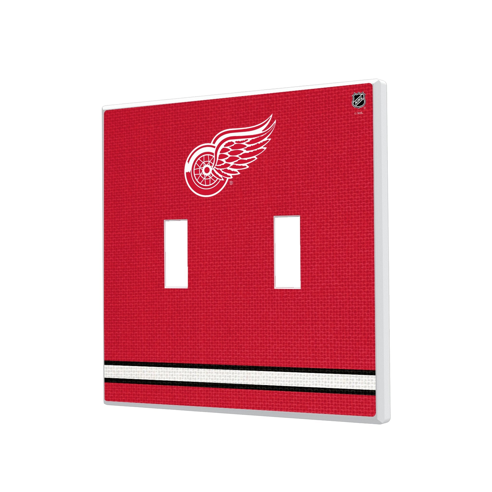 Detroit Red Wings Stripe Hidden-Screw Light Switch Plate 3