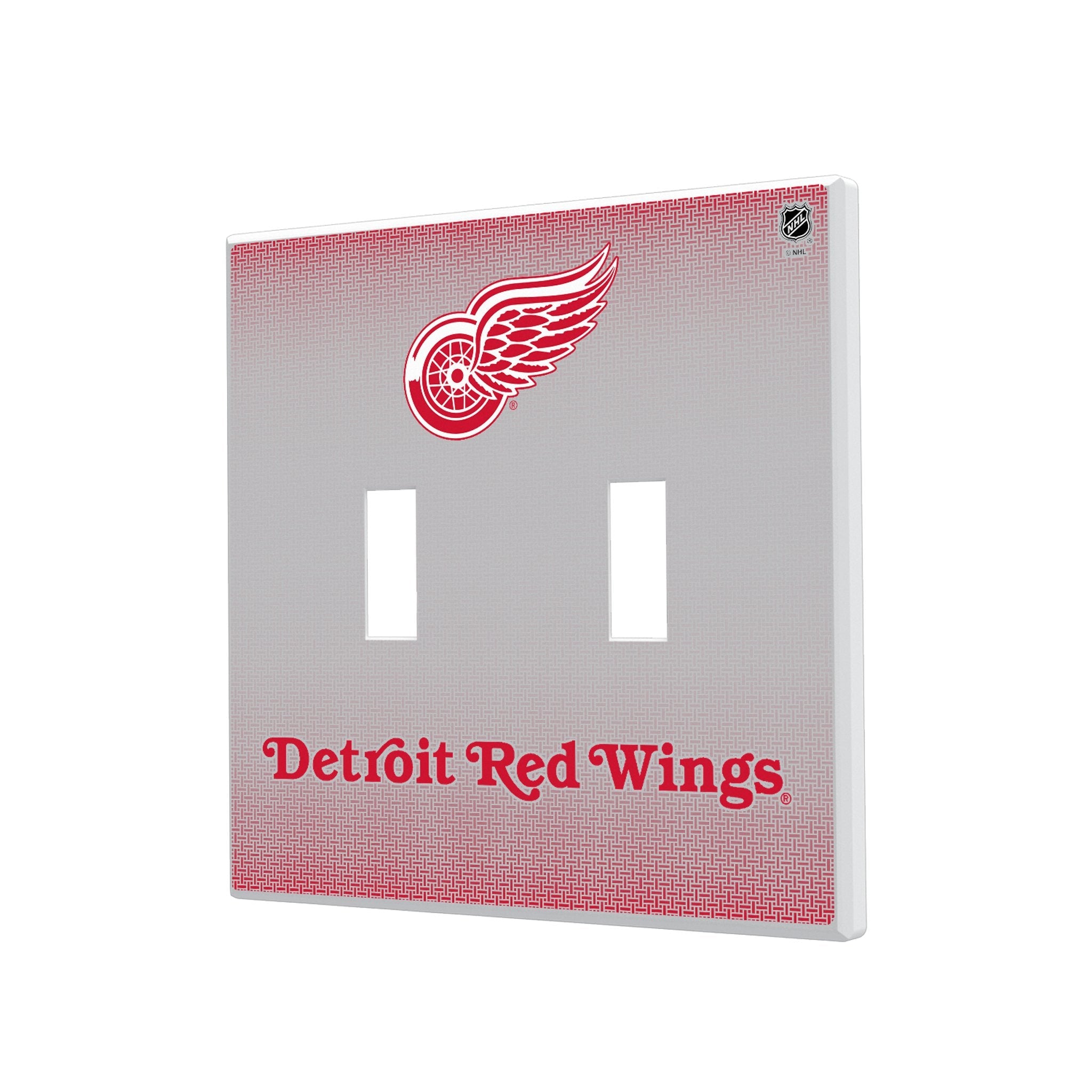 Detroit Red Wings Linen Hidden-Screw Light Switch Plate 3