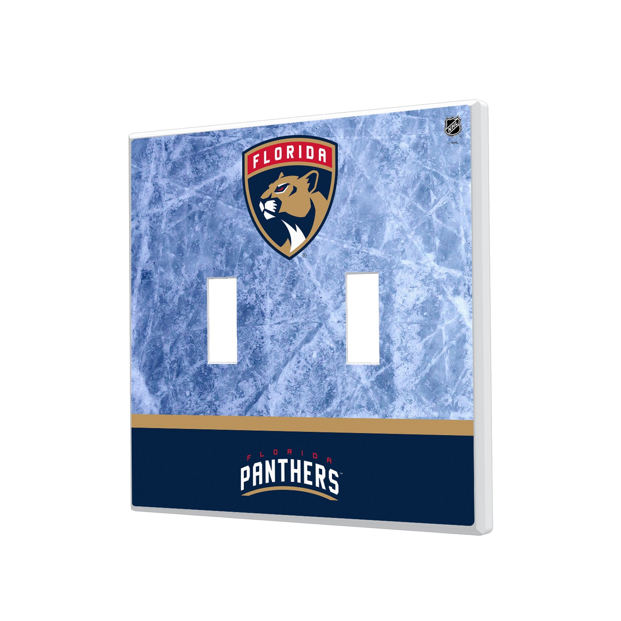 Florida Panthers Ice Wordmark Hidden-Screw Light Switch Plate 3