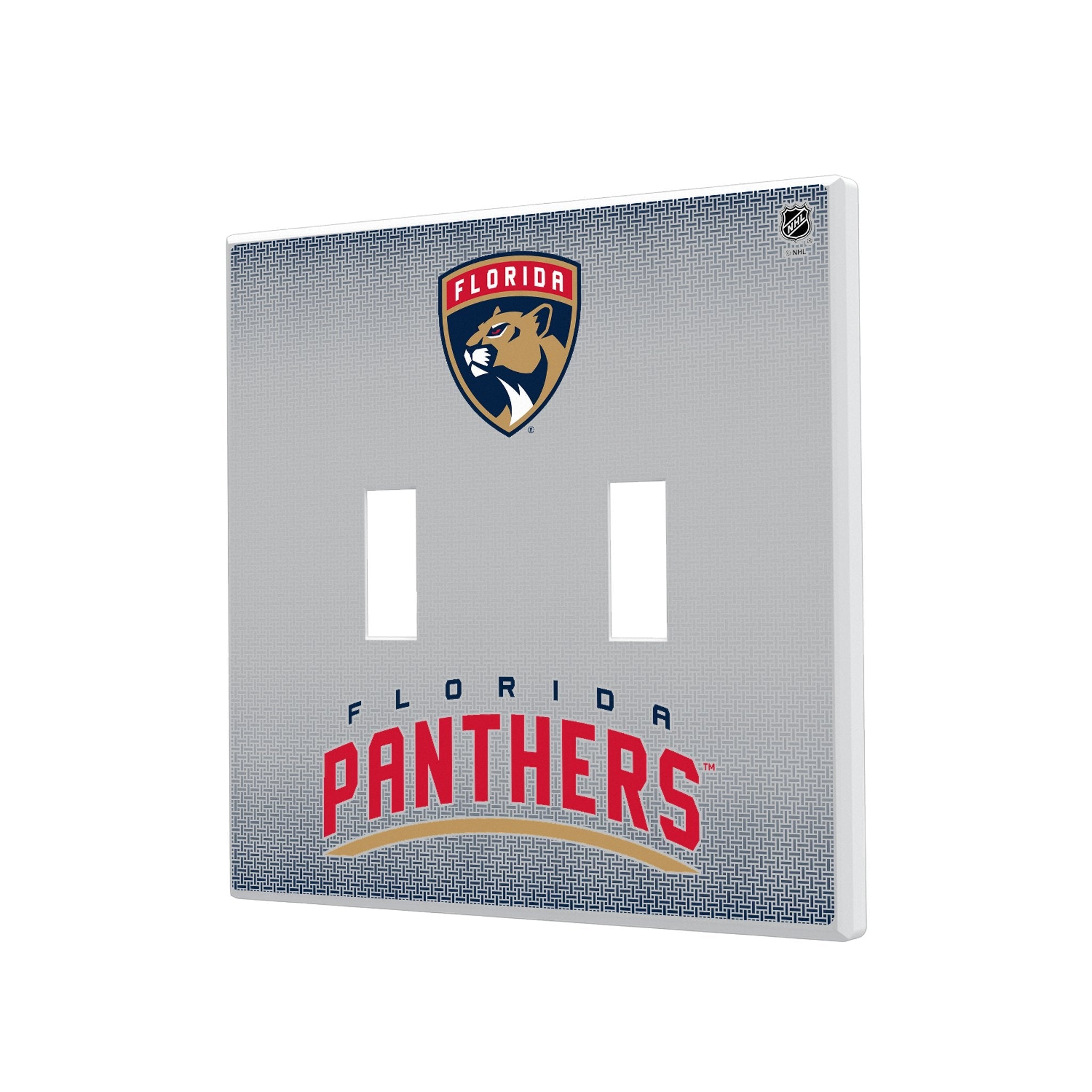 Florida Panthers Linen Hidden-Screw Light Switch Plate 3
