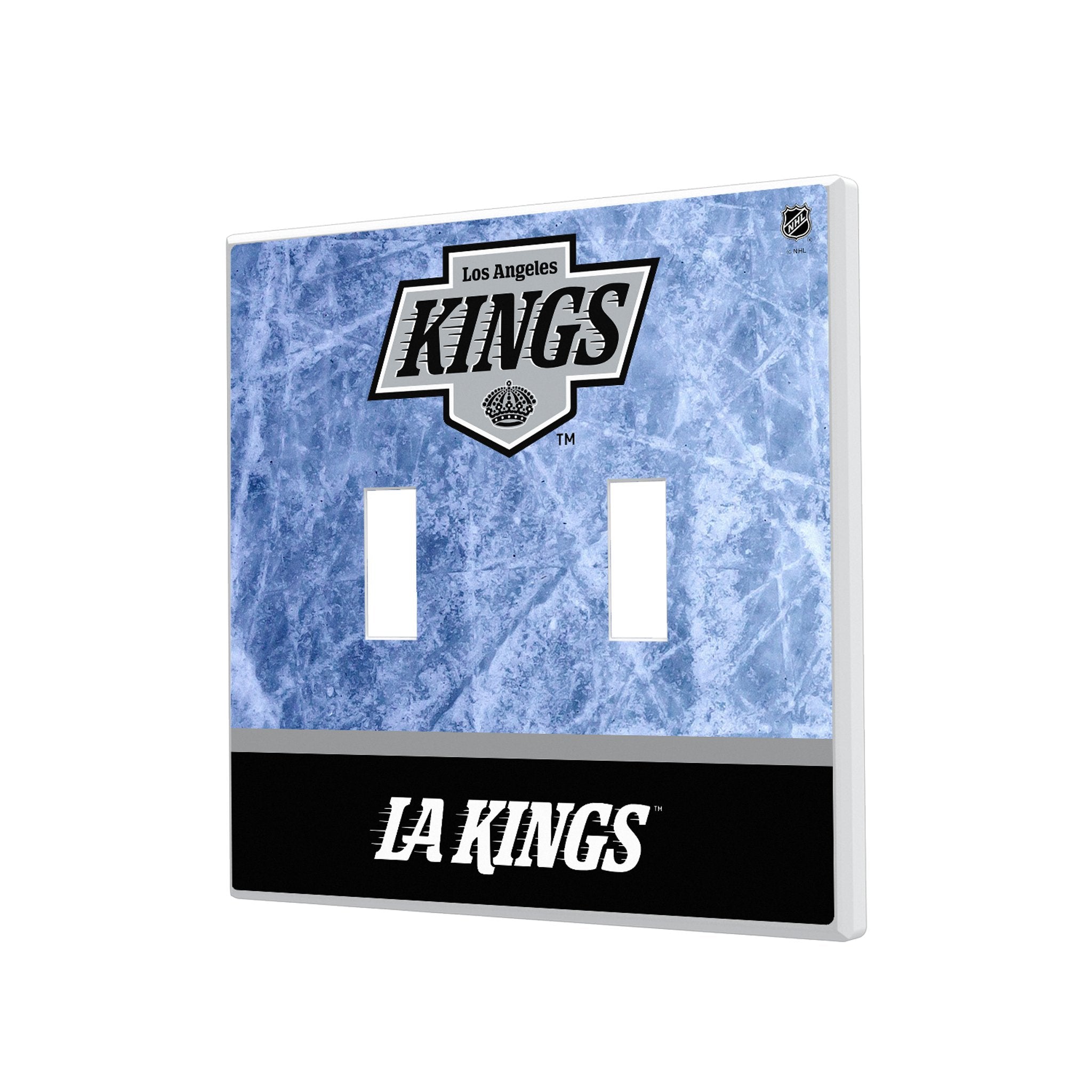 LA Kings Ice Wordmark Hidden-Screw Light Switch Plate 3