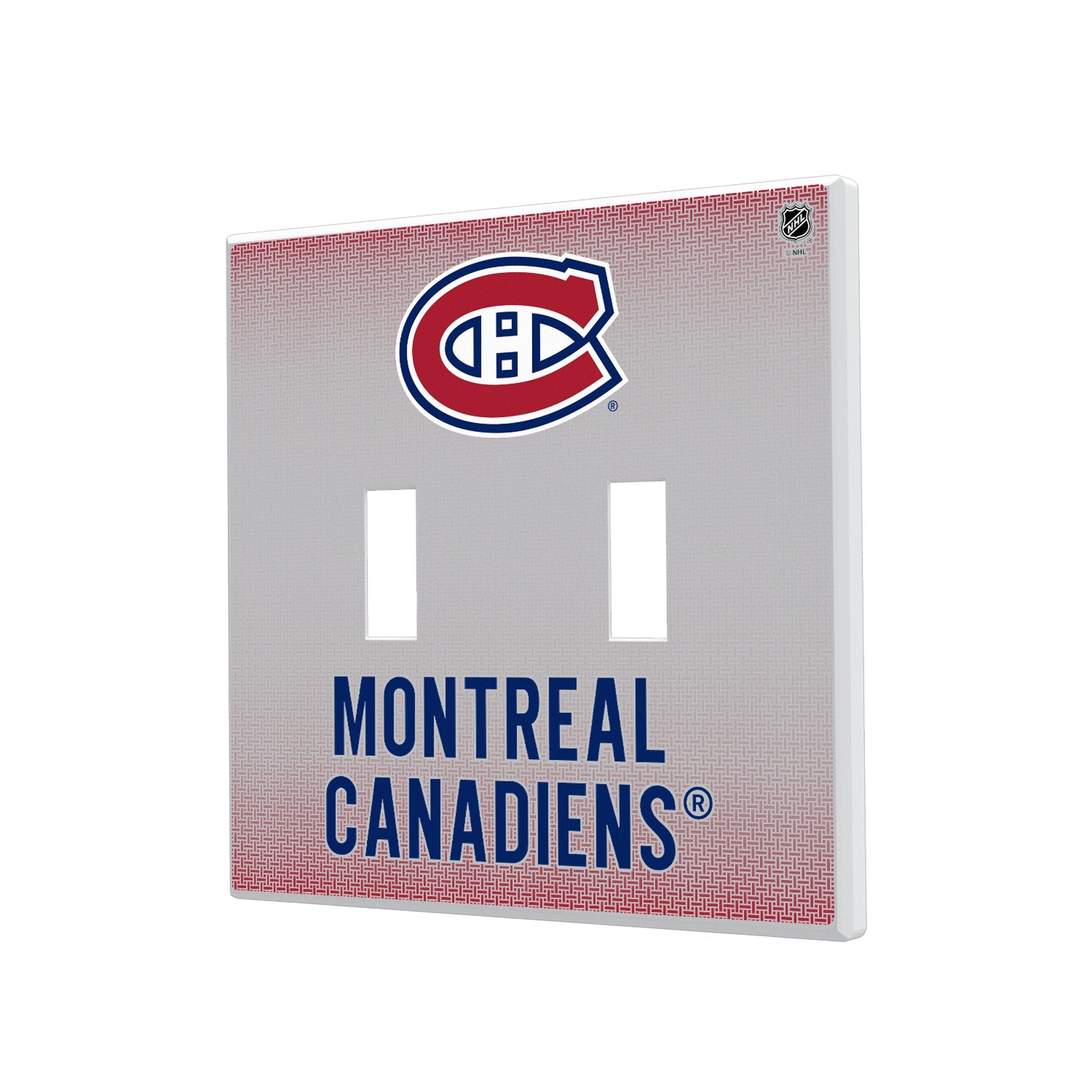 Montreal Canadiens Linen Hidden-Screw Light Switch Plate 3