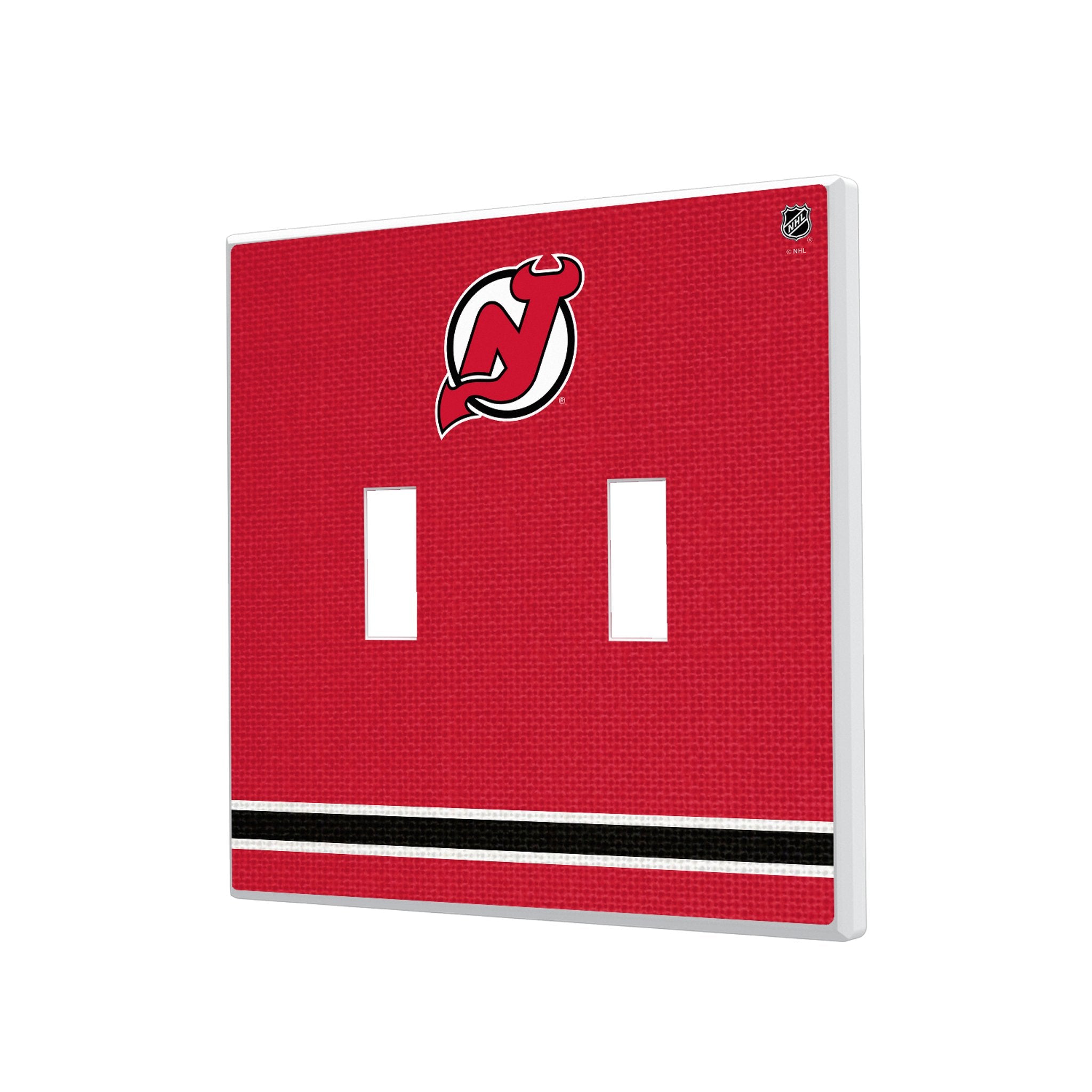New Jersey Devils Stripe Hidden-Screw Light Switch Plate 3