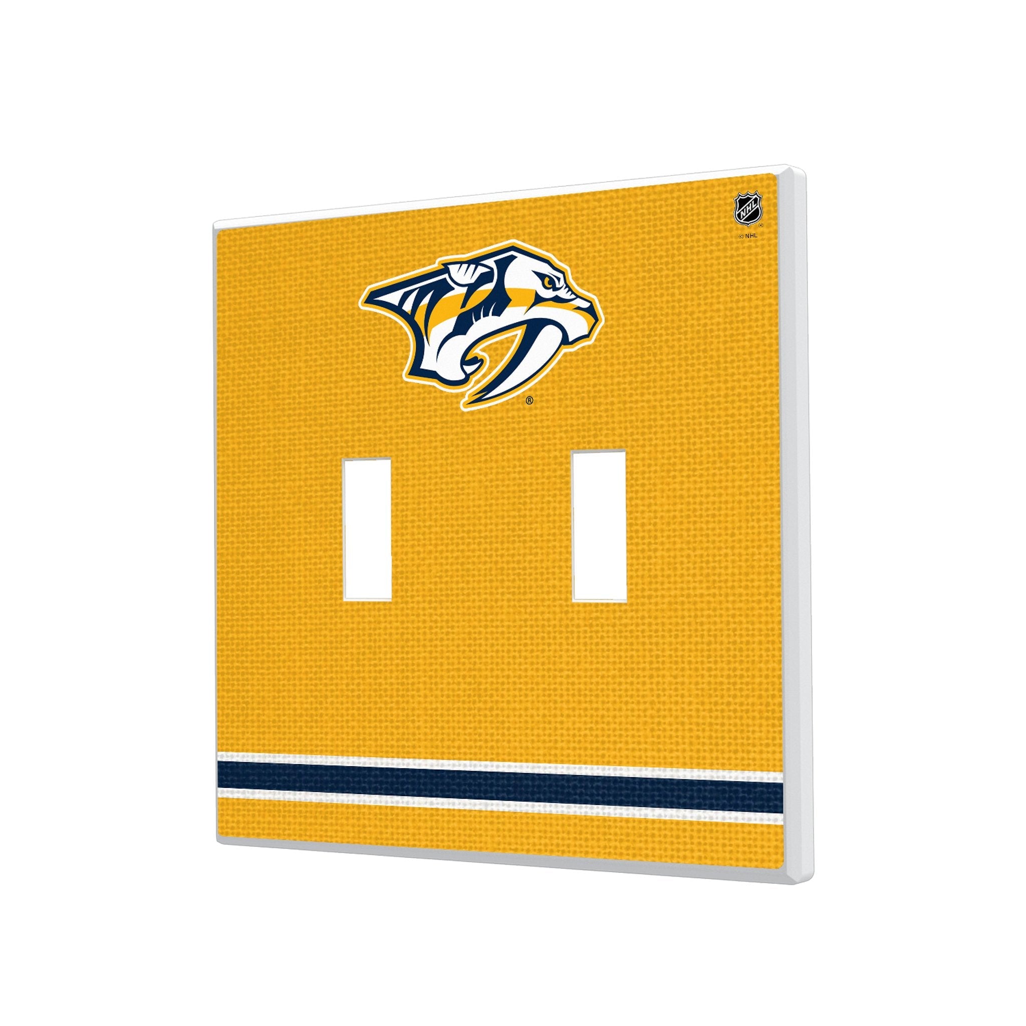 Nashville Predators Stripe Hidden-Screw Light Switch Plate 3