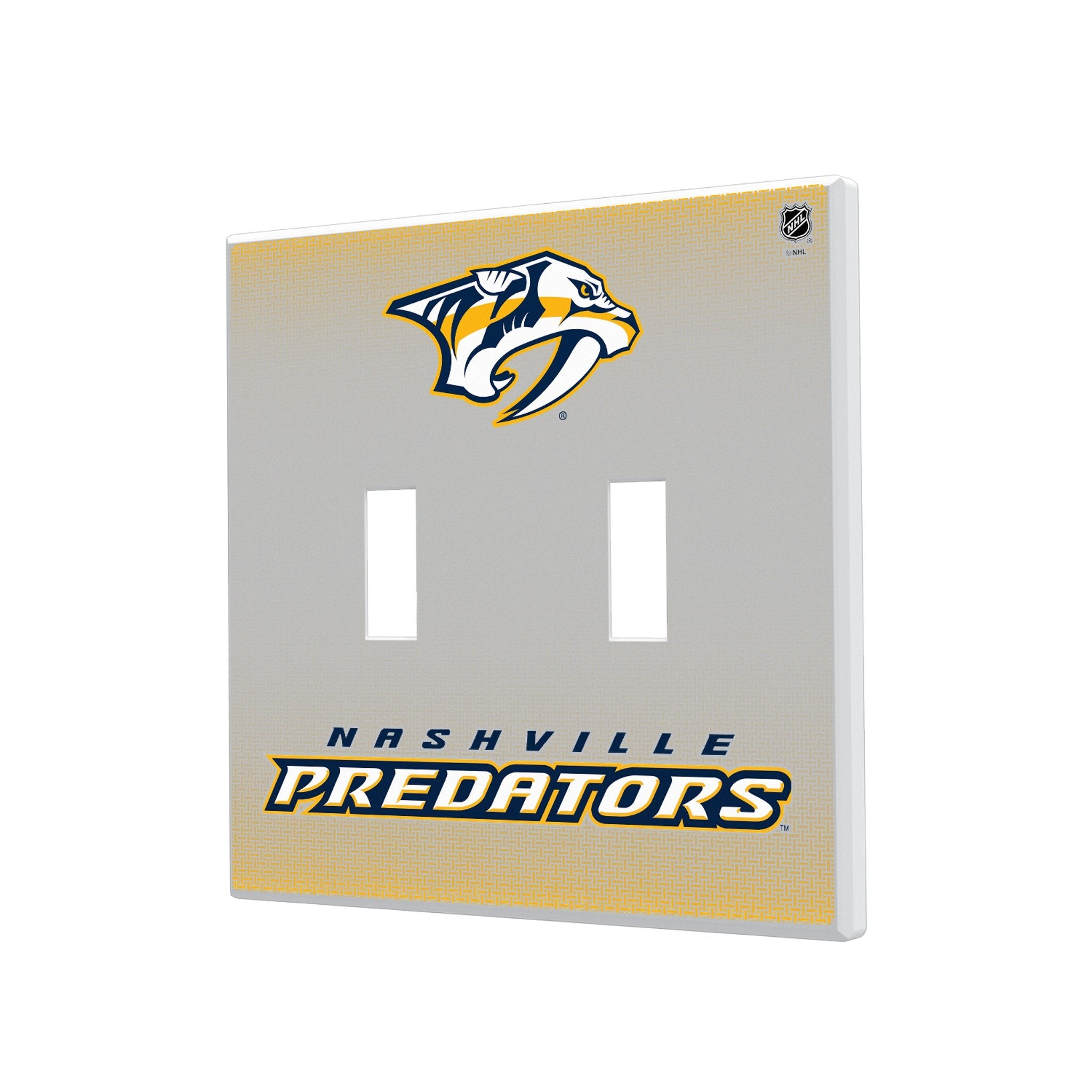 Nashville Predators Linen Hidden-Screw Light Switch Plate 3