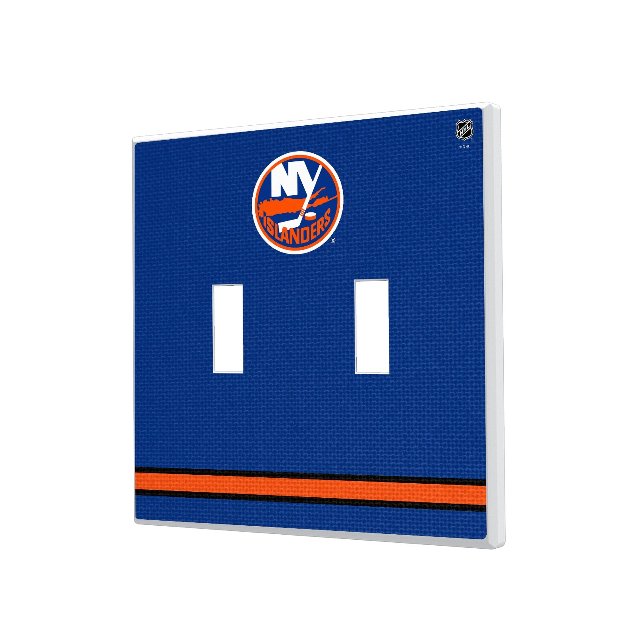 New York Islanders Stripe Hidden-Screw Light Switch Plate 3