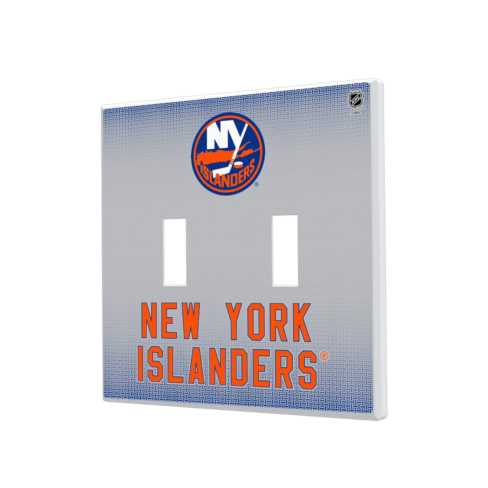 New York Islanders Linen Hidden-Screw Light Switch Plate 3
