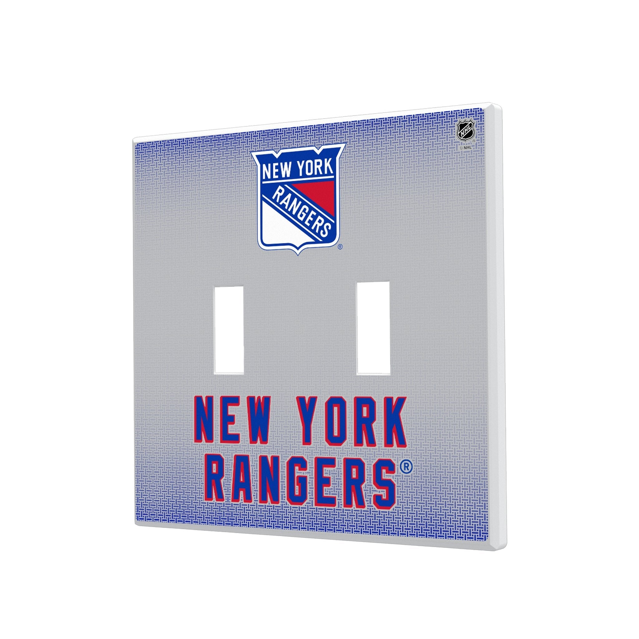 New York Rangers Linen Hidden-Screw Light Switch Plate 3