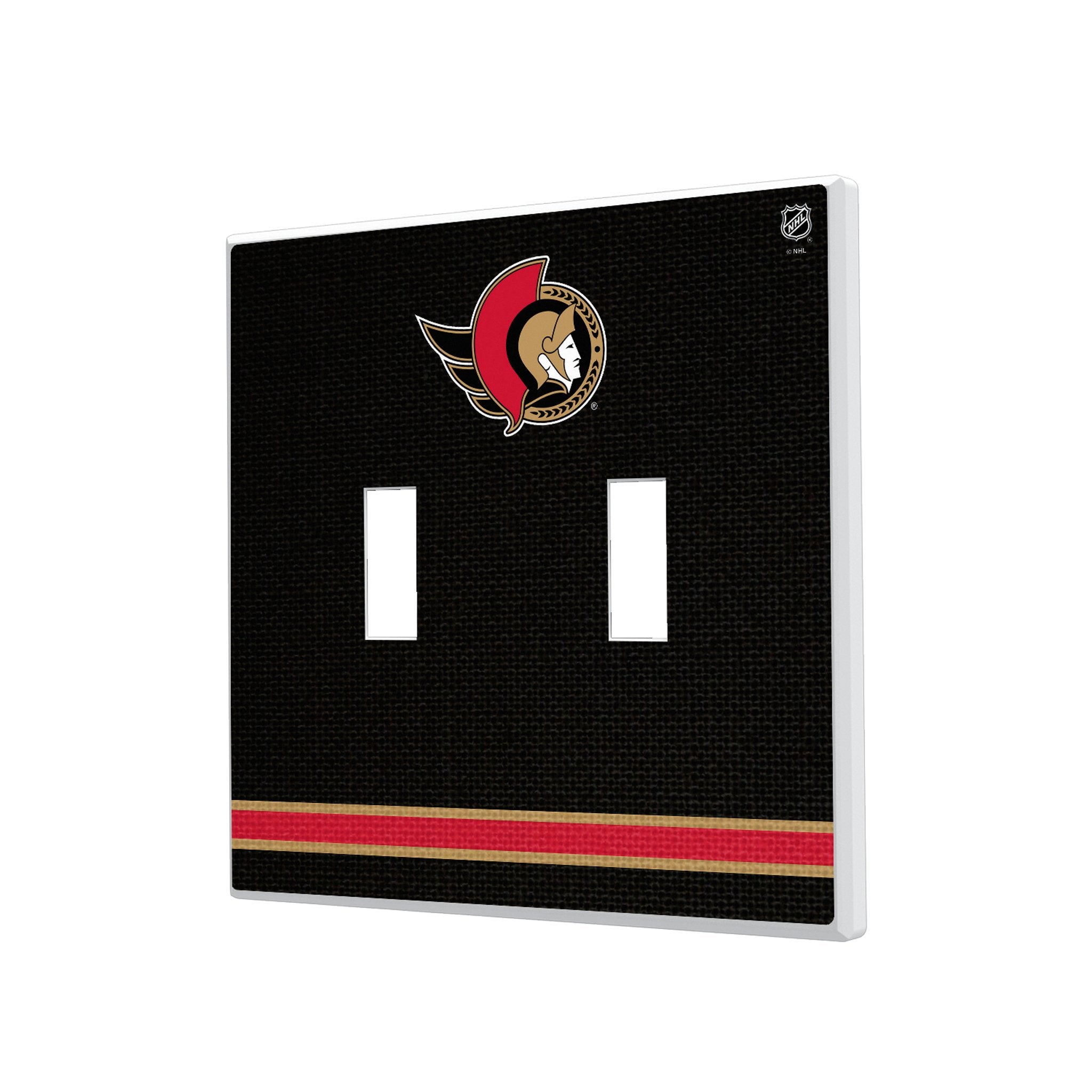 Ottawa Senators Stripe Hidden-Screw Light Switch Plate 3