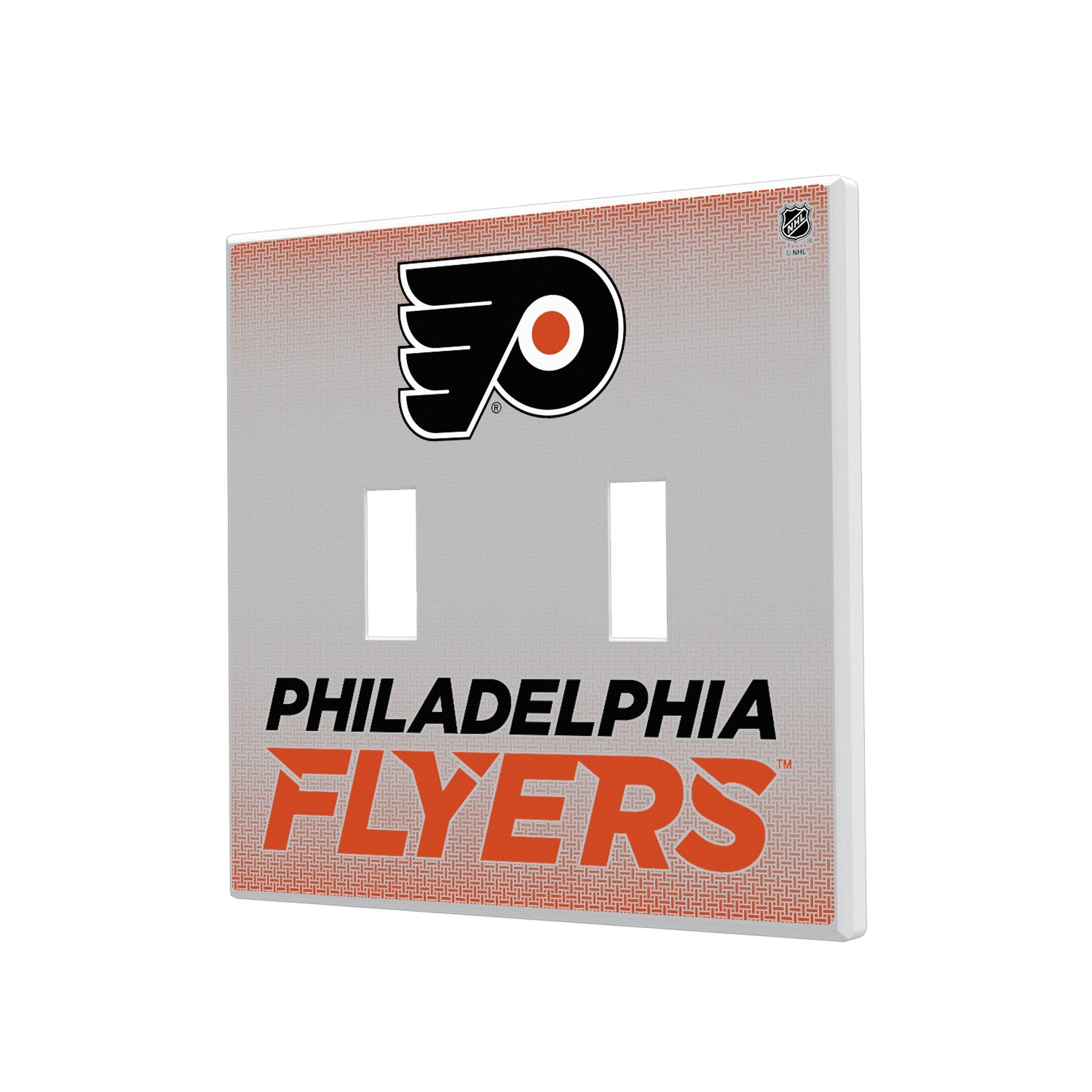 Philadelphia Flyers Linen Hidden-Screw Light Switch Plate 3