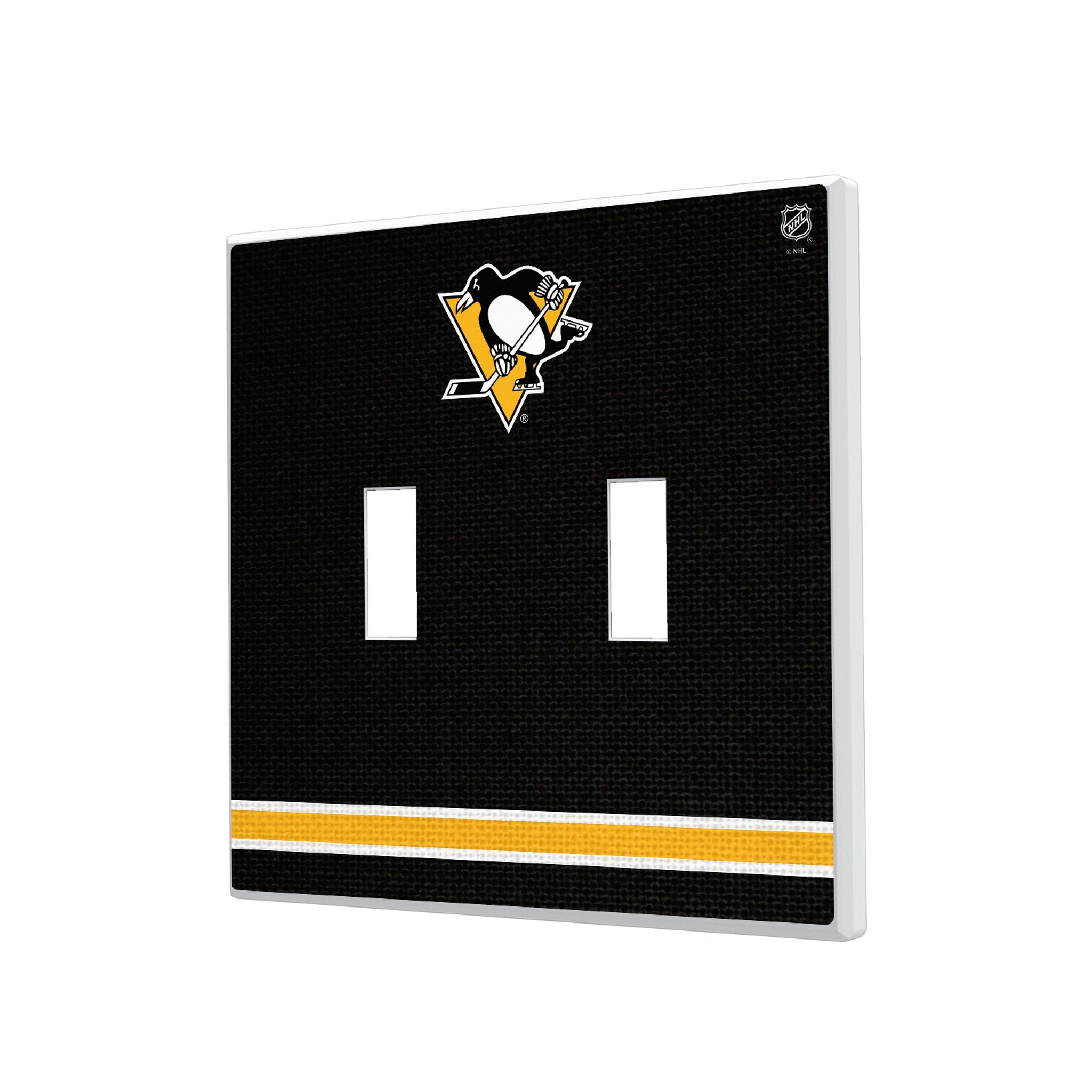 Pittsburgh Penguins Stripe Hidden-Screw Light Switch Plate 3