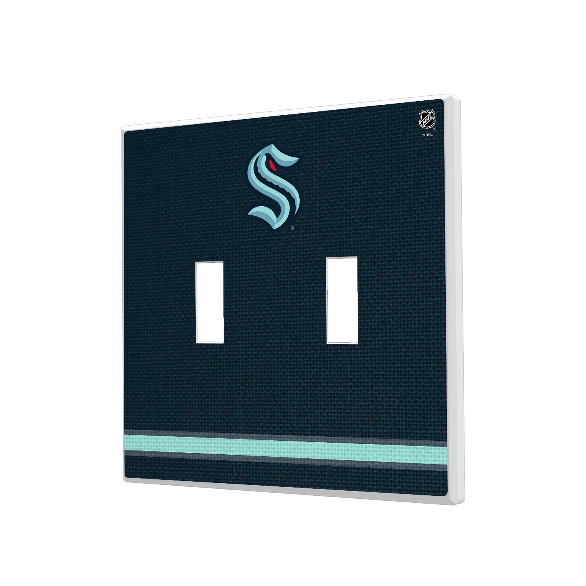 Seattle Kraken Stripe Hidden-Screw Light Switch Plate 3