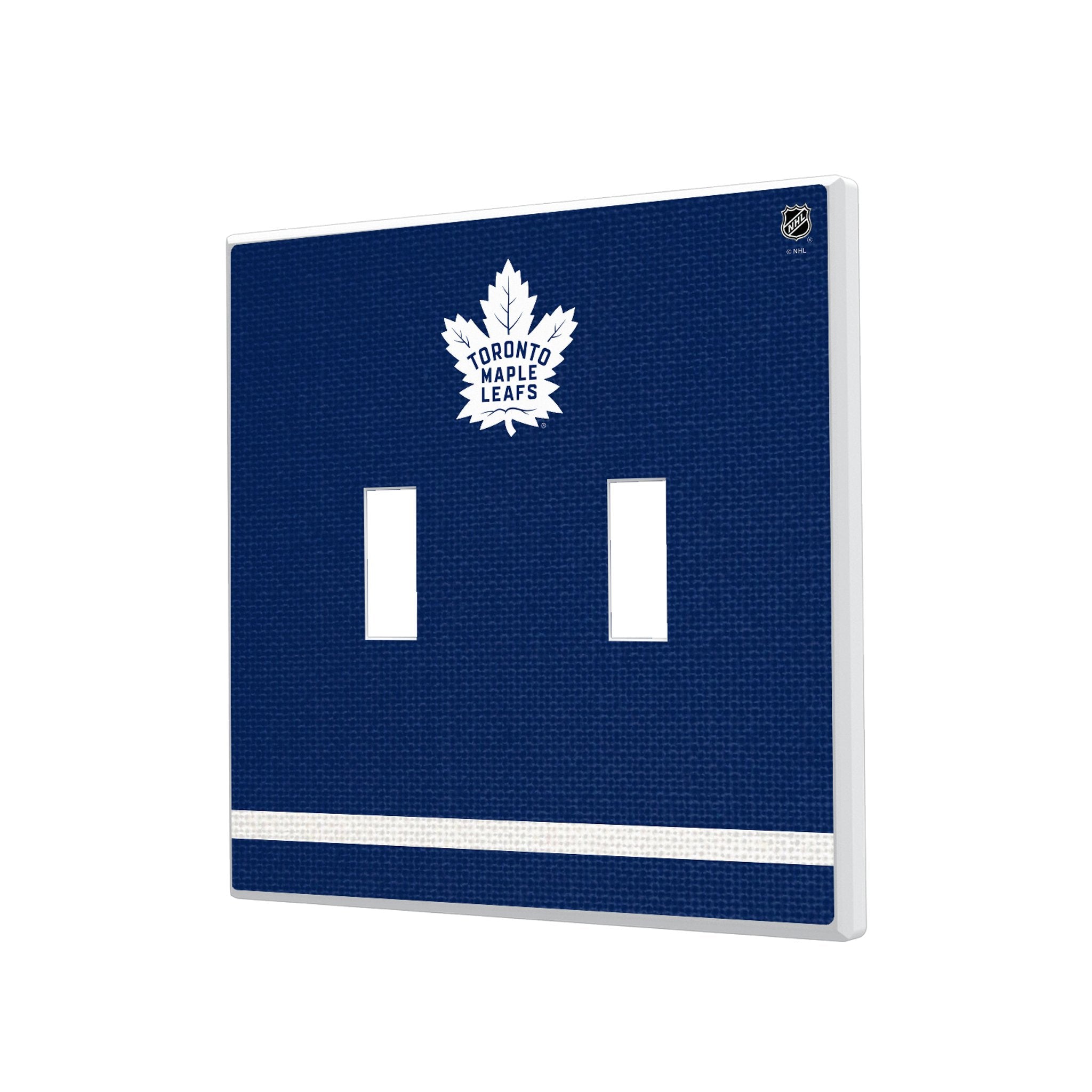 Toronto Maple Leafs Stripe Hidden-Screw Light Switch Plate 3