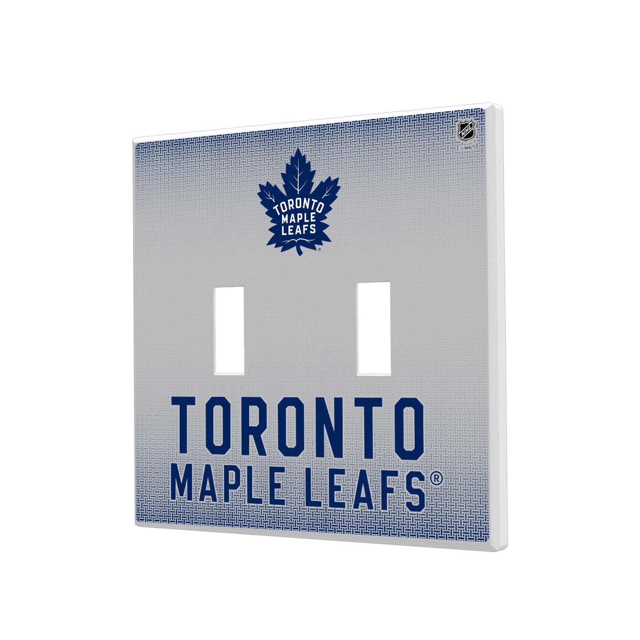 Toronto Maple Leafs Linen Hidden-Screw Light Switch Plate 3