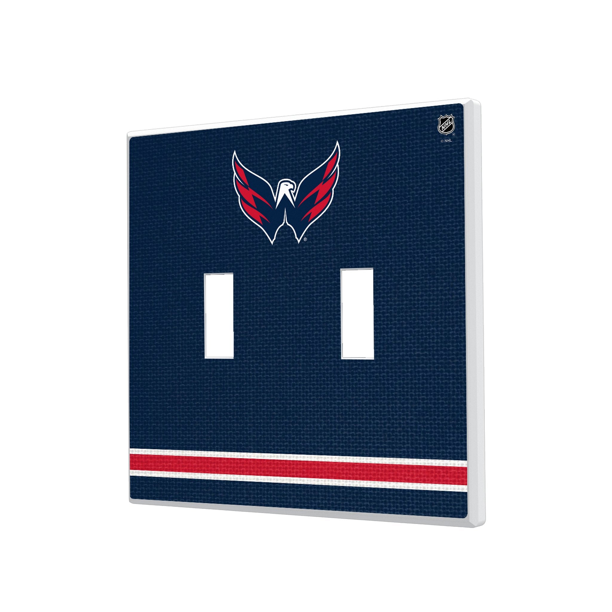 Washington Capitals Stripe Hidden-Screw Light Switch Plate 3
