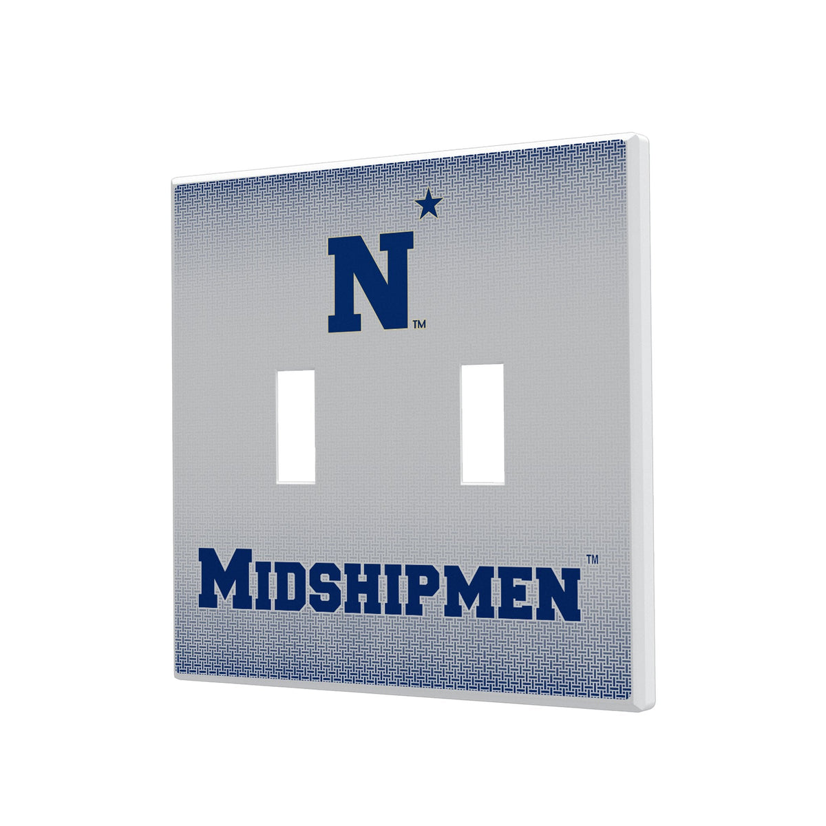 United State Naval Academy Midshipmen Linen Hidden-Screw Light Switch Plate 3