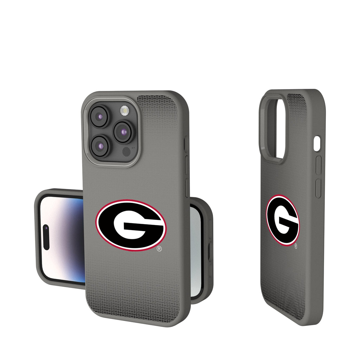University of Georgia Bulldogs Linen Soft Touch Phone Case for Apple iPhone