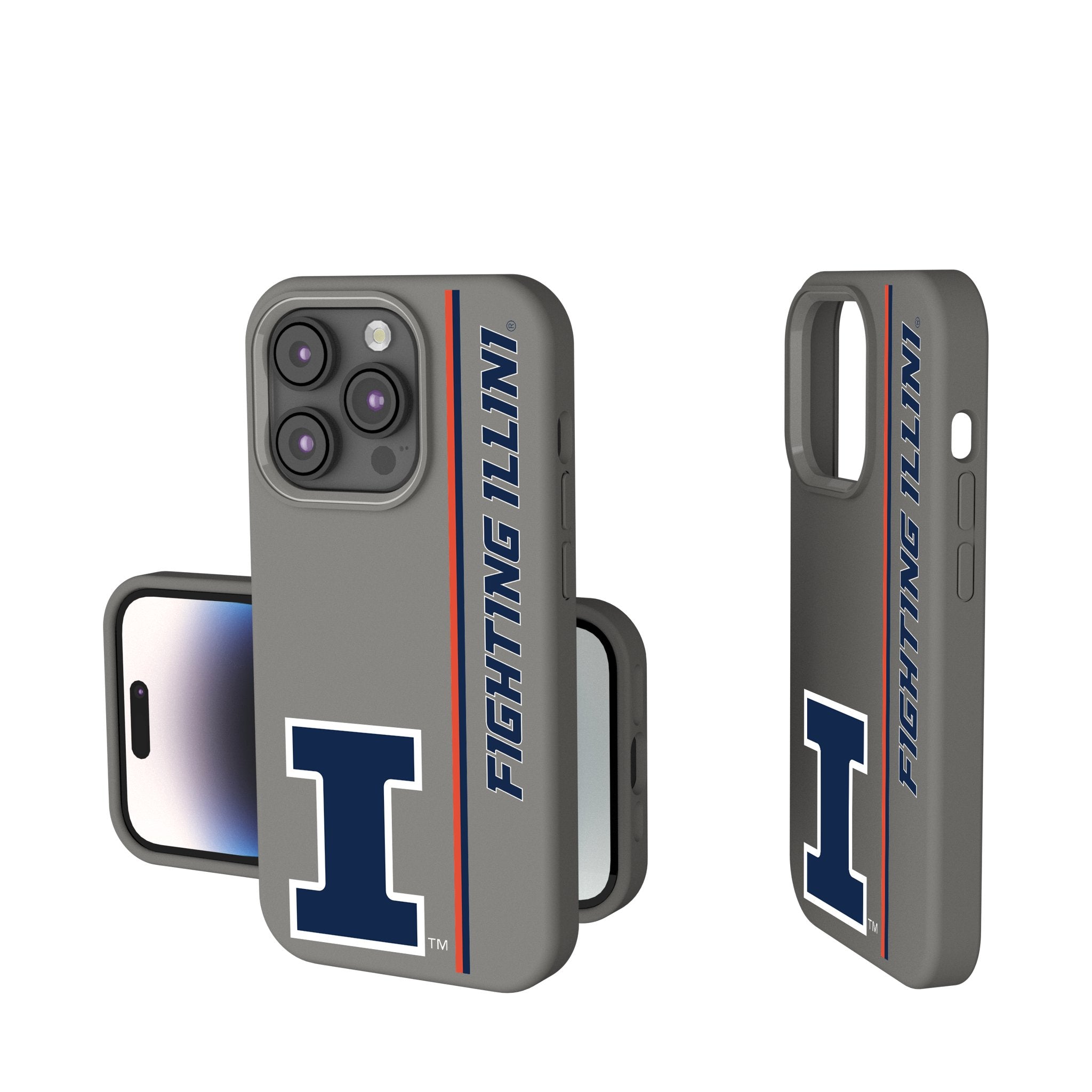 University of Illinois Fighting Illini Sidebar Soft Touch Phone Case 1