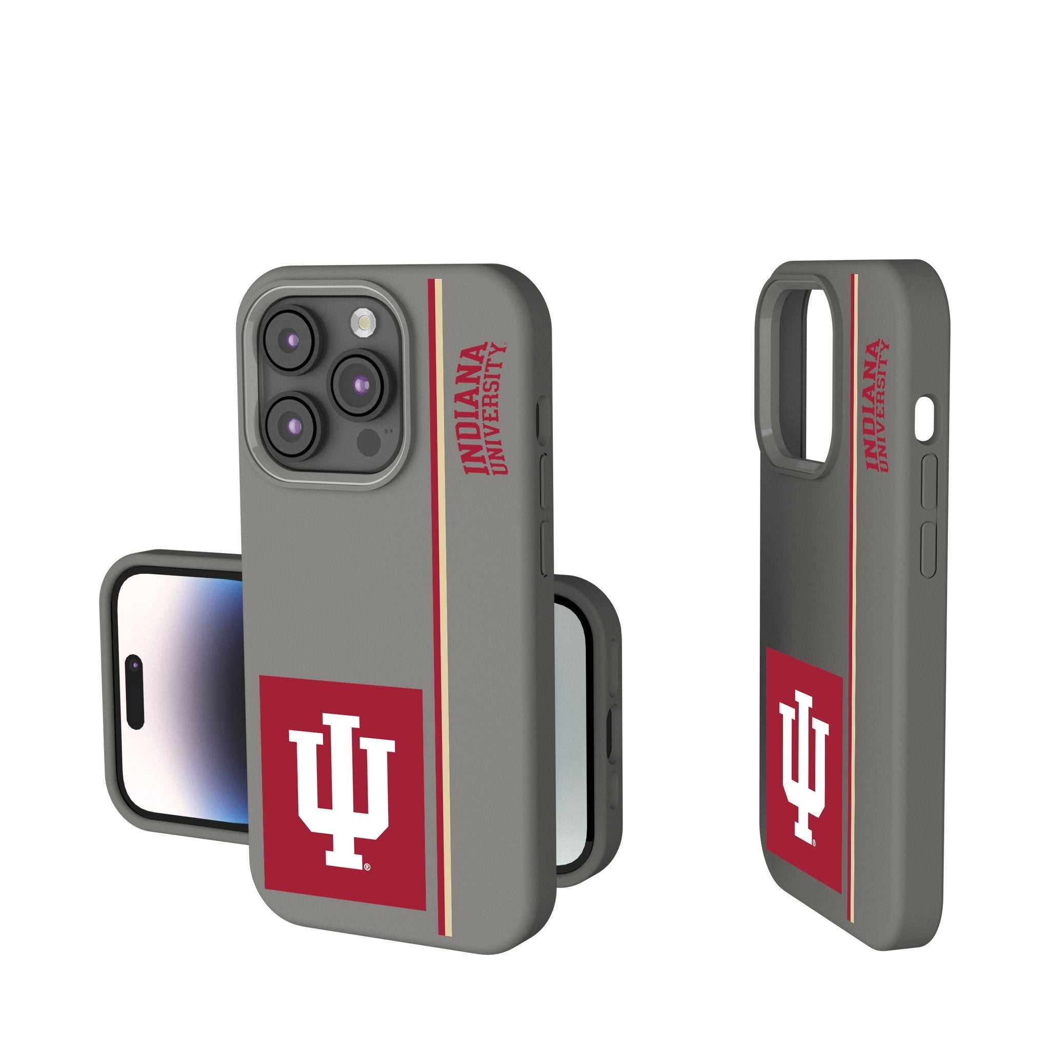 Indiana University Hoosiers Sidebar Soft Touch Phone Case for Apple iPhone 1
