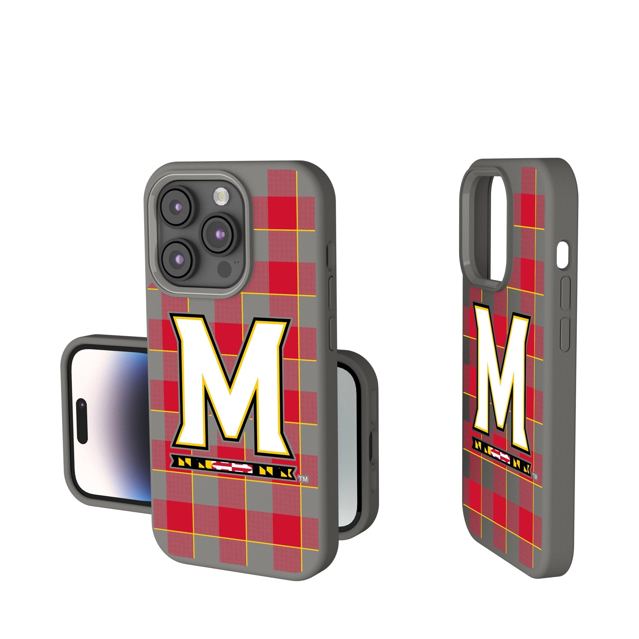 University of Maryland Terrapins Plaid Soft Touch Phone Case