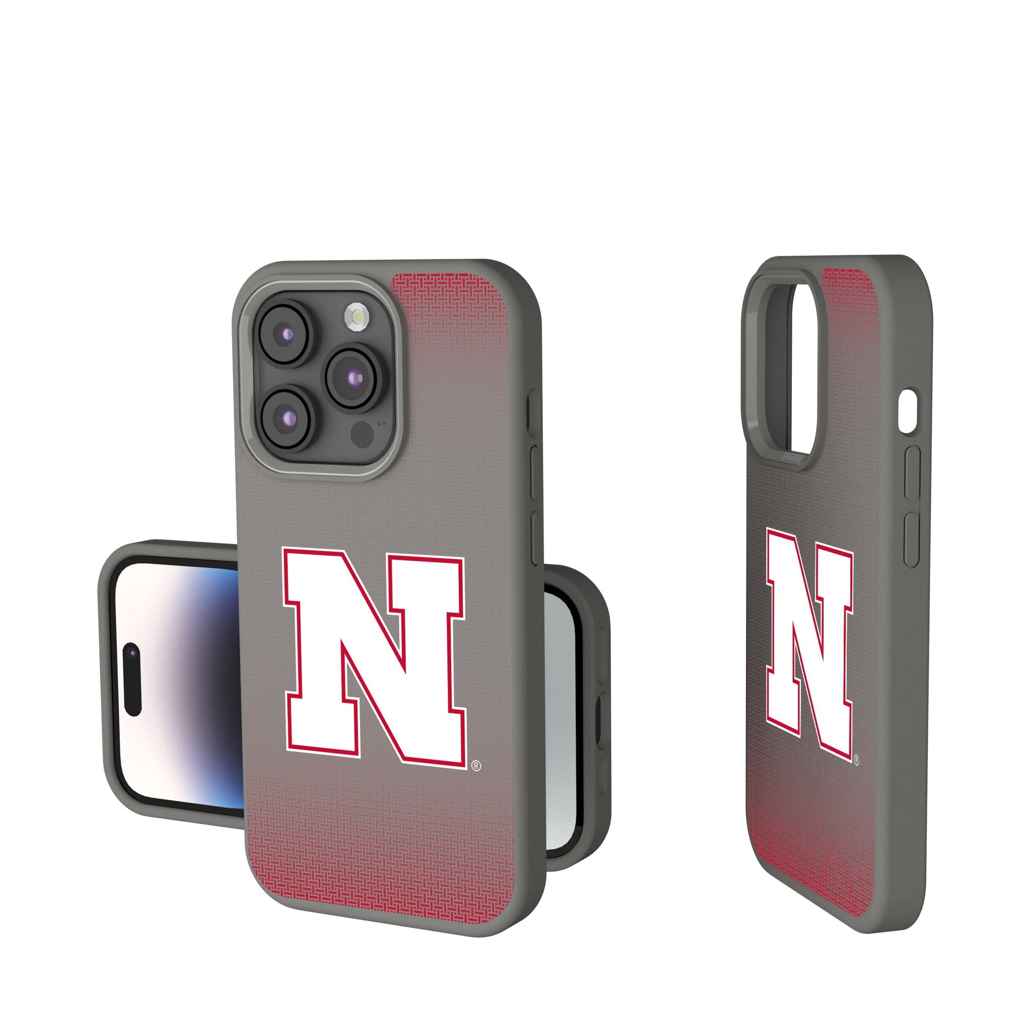 University of Nebraska Huskers Block N Linen Soft Touch Phone Case