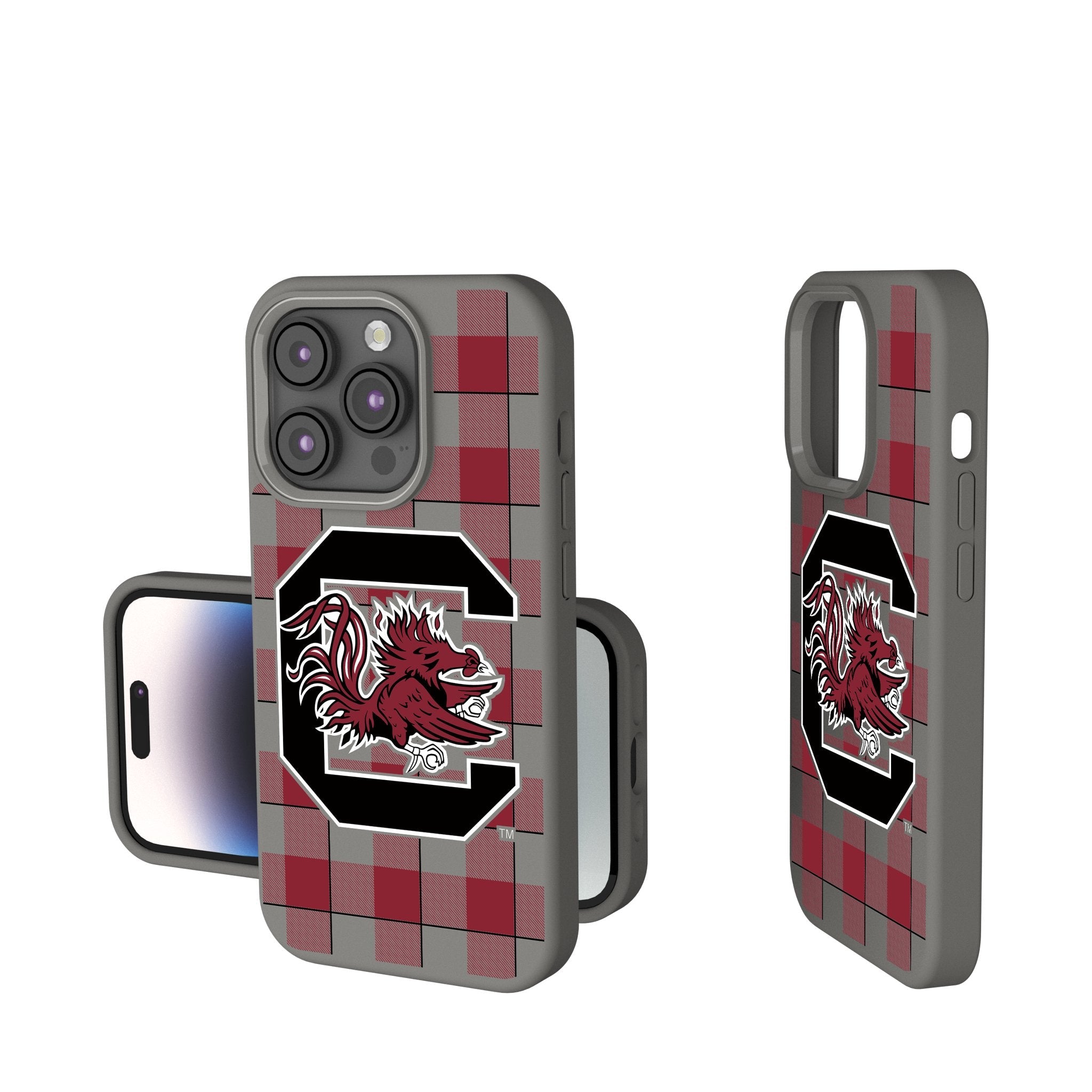 University of South Carolina Gamecocks Plaid Soft Touch Phone Case