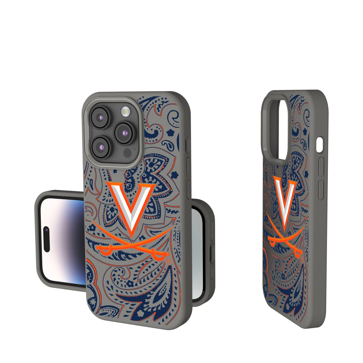 University of Virginia Cavaliers Paisley Soft Touch Phone Case