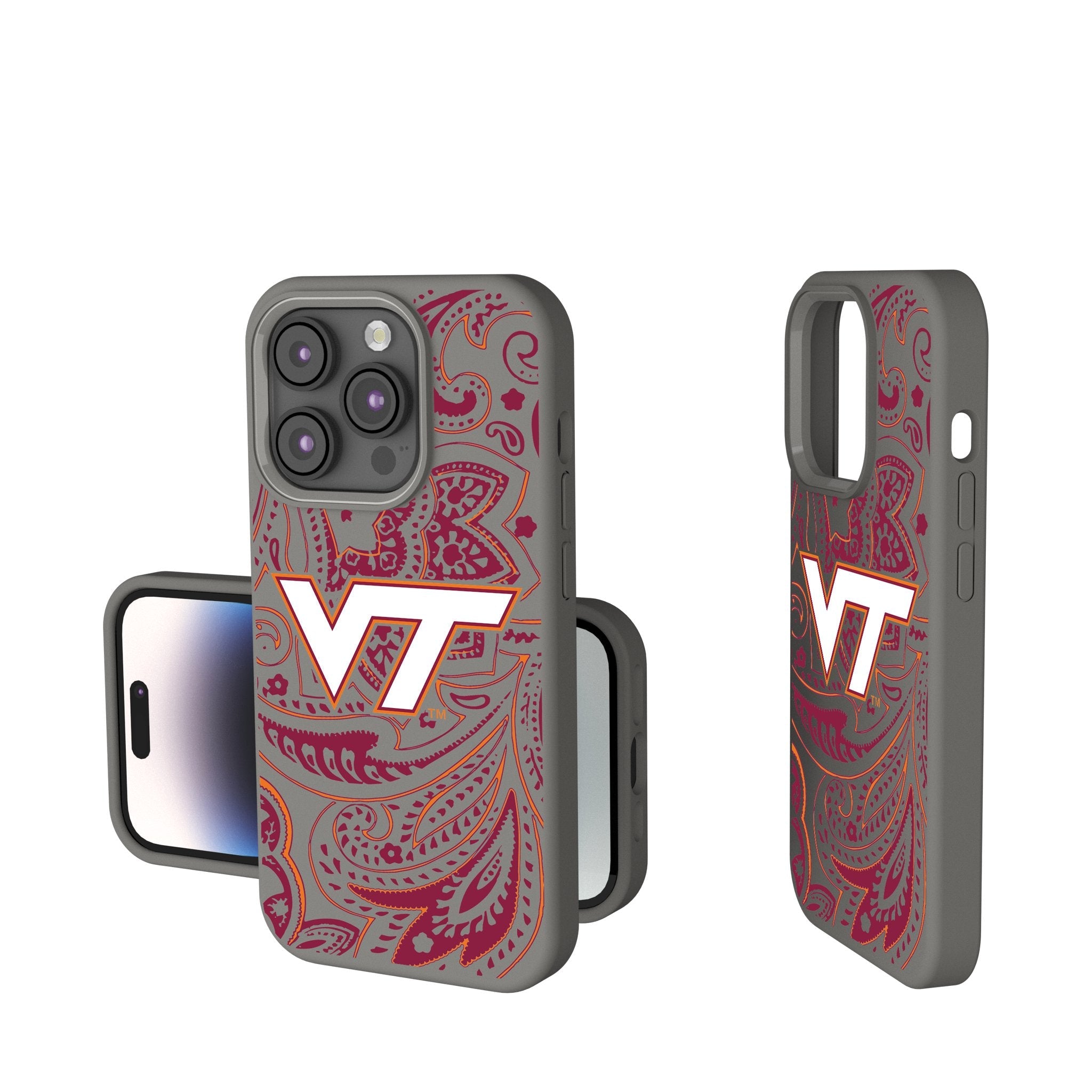 Virginia Tech Hokies Paisley Soft Touch Phone Case