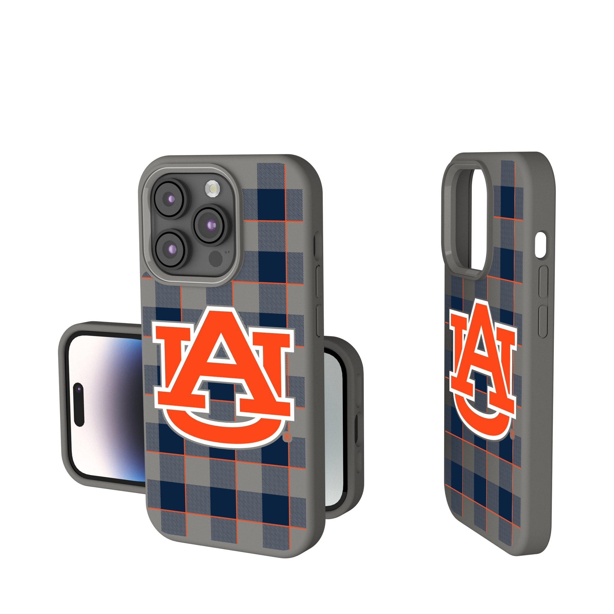 University of Auburn Tigers Plaid Soft Touch Phone Case