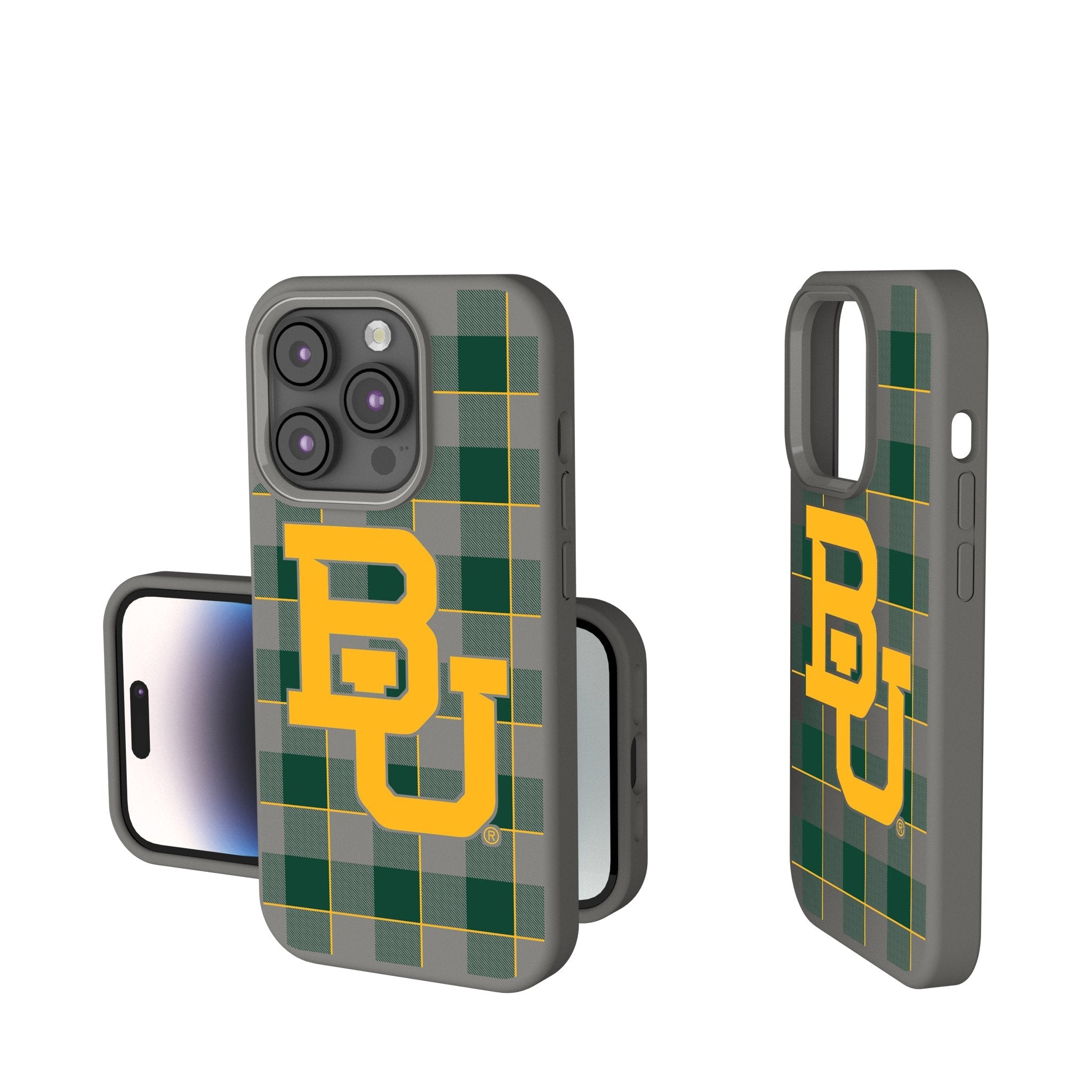 Baylor University Bears Plaid Soft Touch Phone Case 1