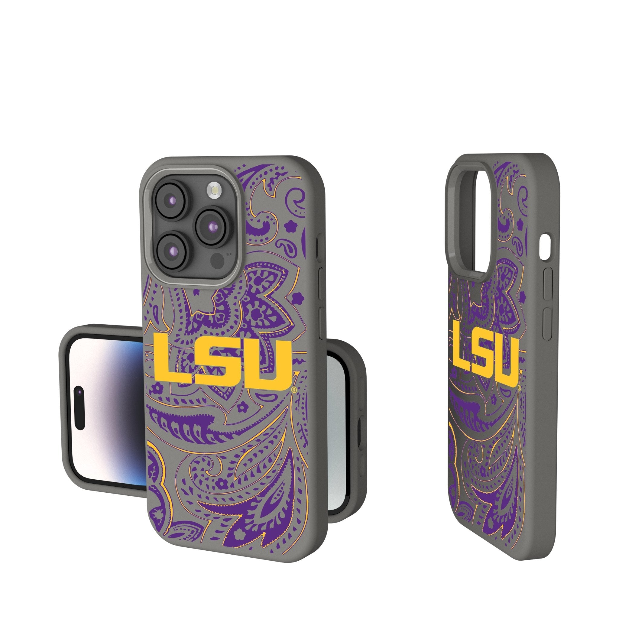 Louisiana State University Tigers Paisley Soft Touch Phone Case