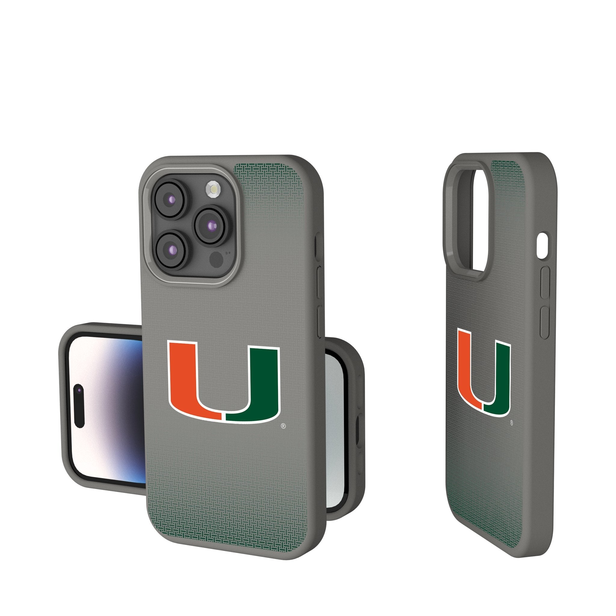 University of Miami Hurricanes Linen Soft Touch Phone Case 1