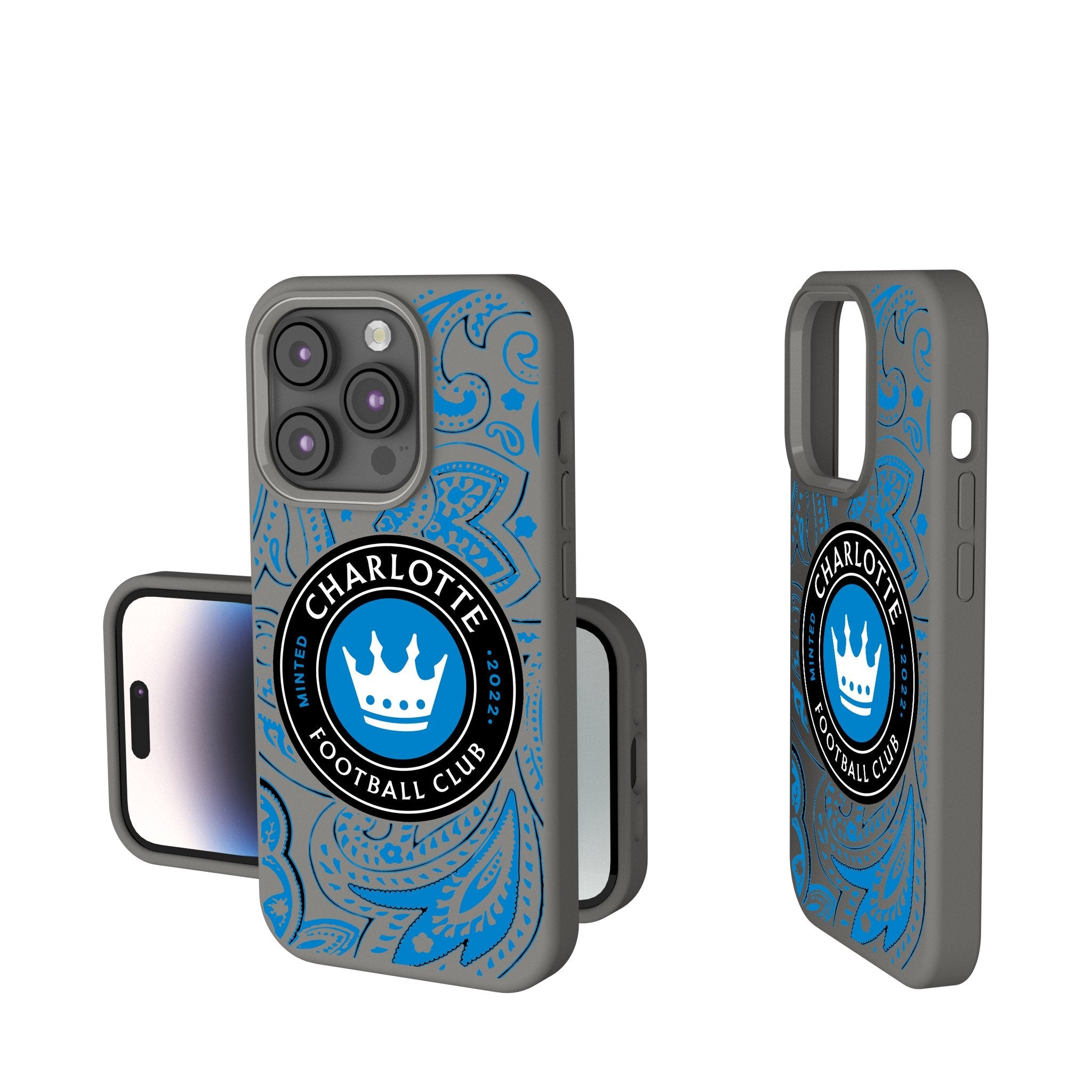 Charlotte FC  Paisley Soft Touch Phone Case