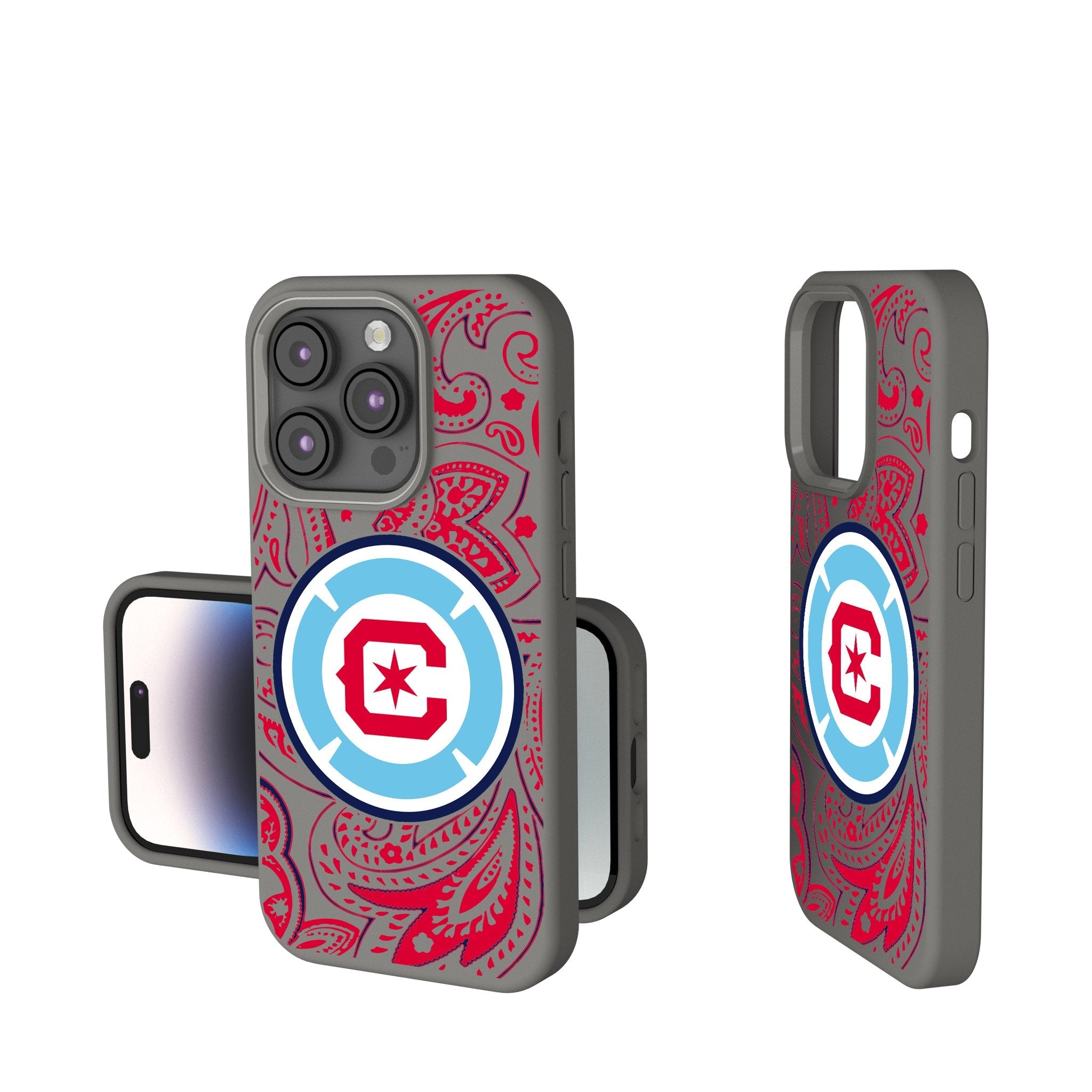Chicago Fire  Paisley Soft Touch Phone Case