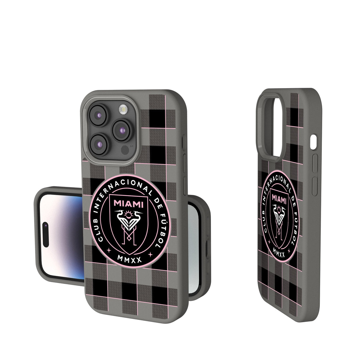 Inter Miami CF  Plaid Soft Touch Phone Case 1