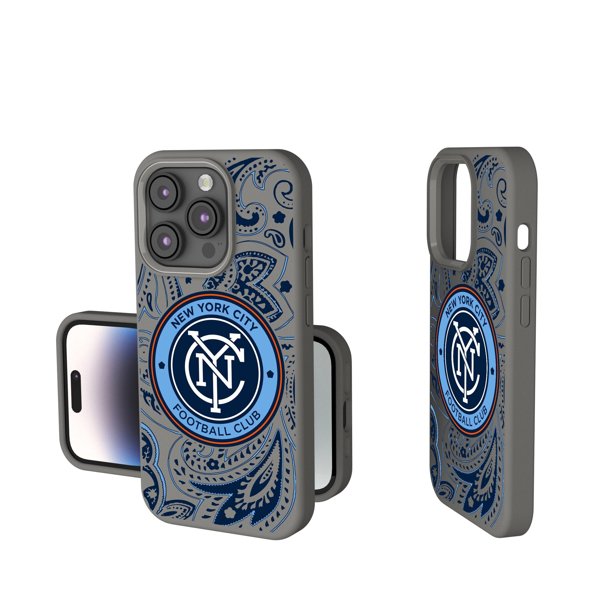 New York City FC  Paisley Soft Touch Phone Case