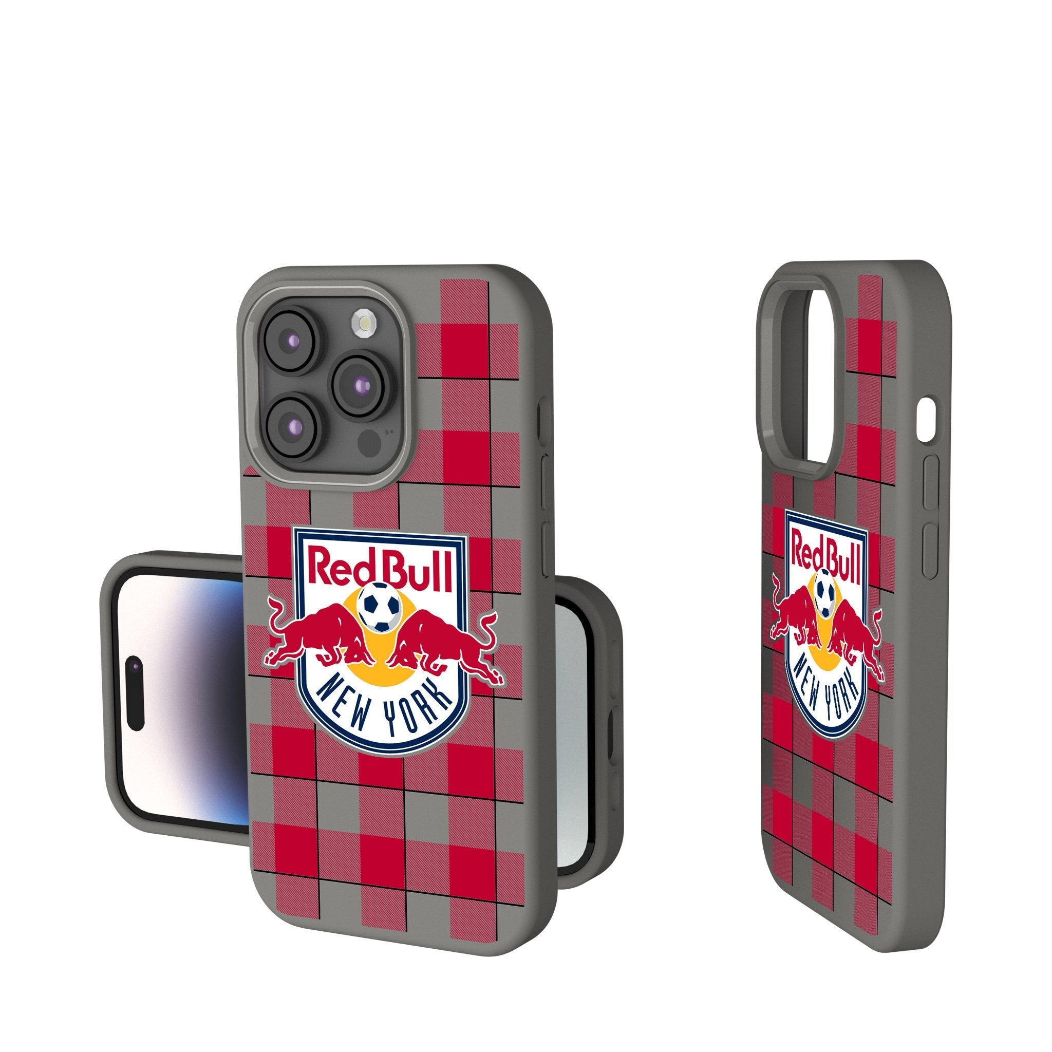 New York Red Bulls  Plaid Soft Touch Phone Case