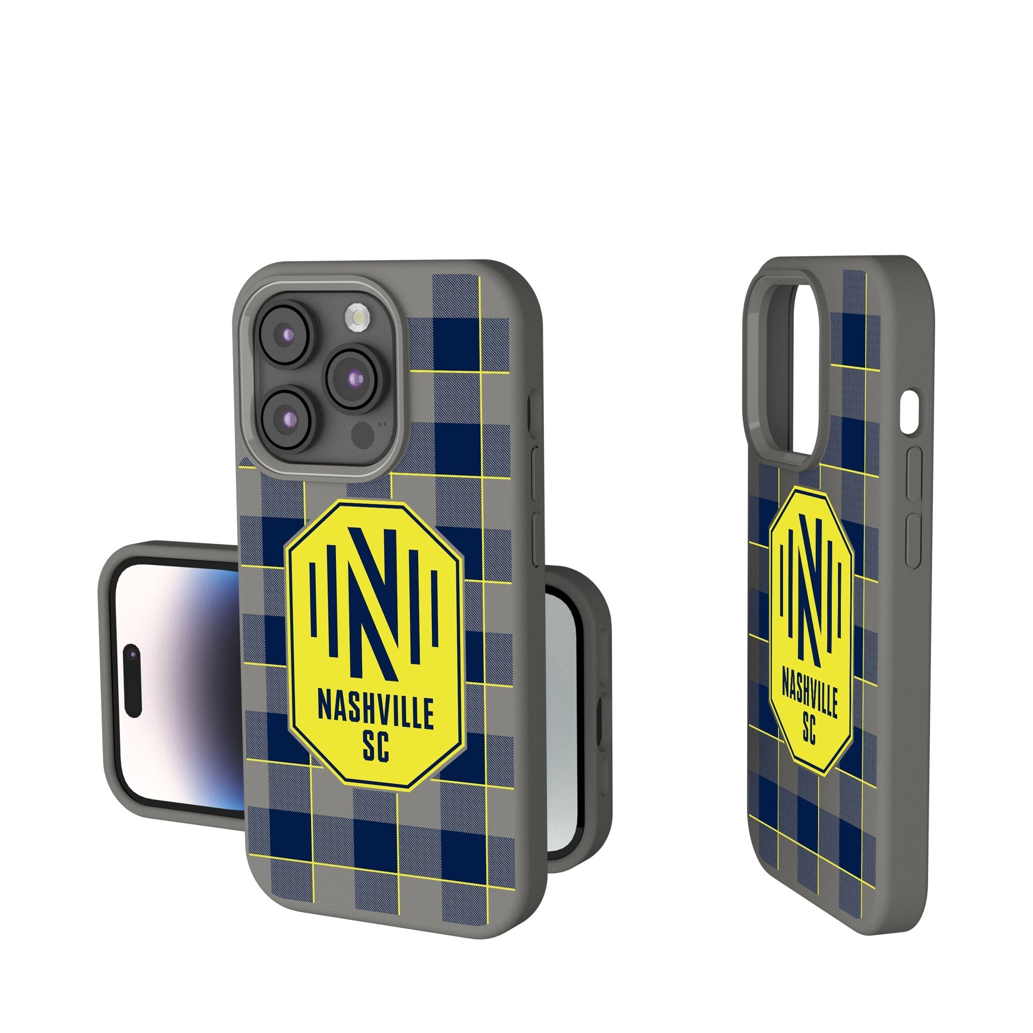 Nashville SC  Plaid Soft Touch Phone Case