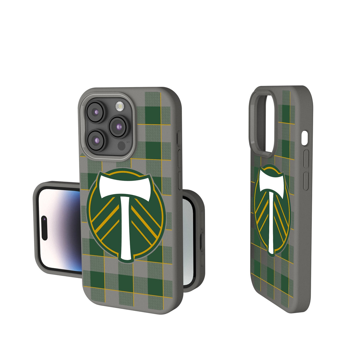 Portland Timbers   Plaid Soft Touch Phone Case