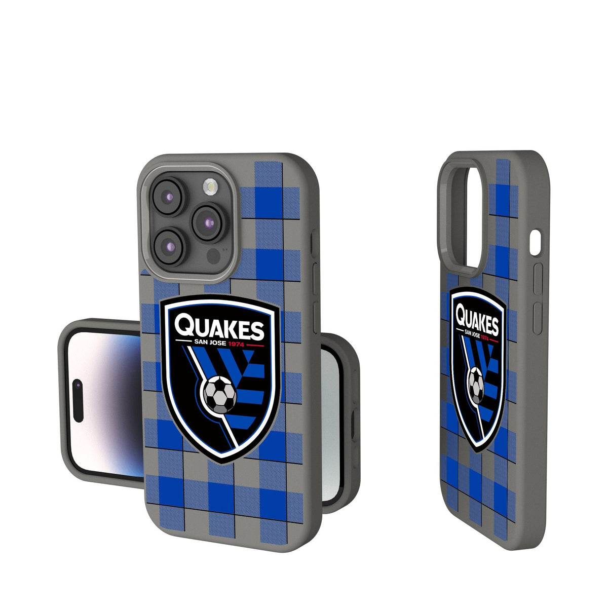 San Jose Earthquakes   Plaid Soft Touch Phone Case