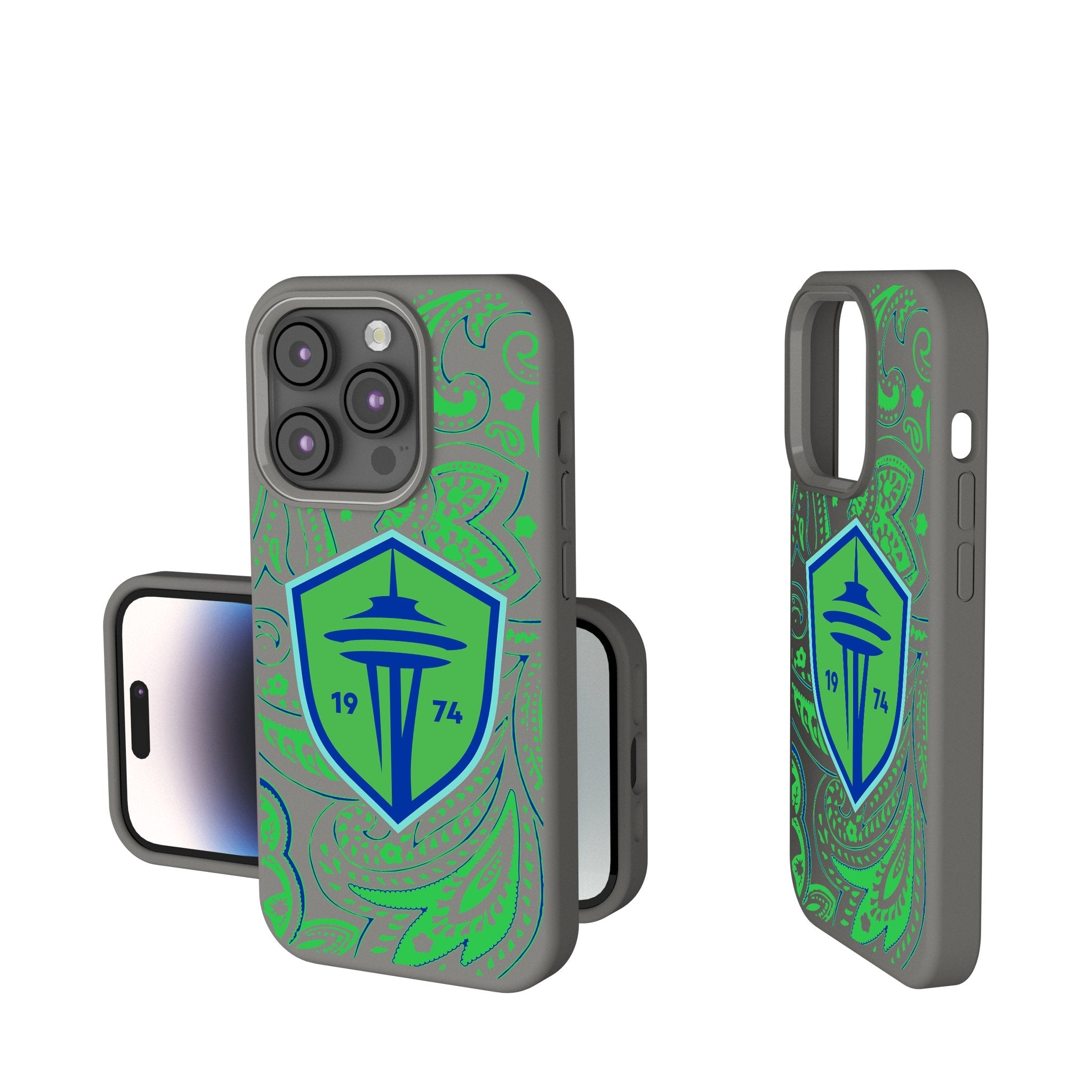Seattle Sounders FC   Paisley Soft Touch Phone Case 1