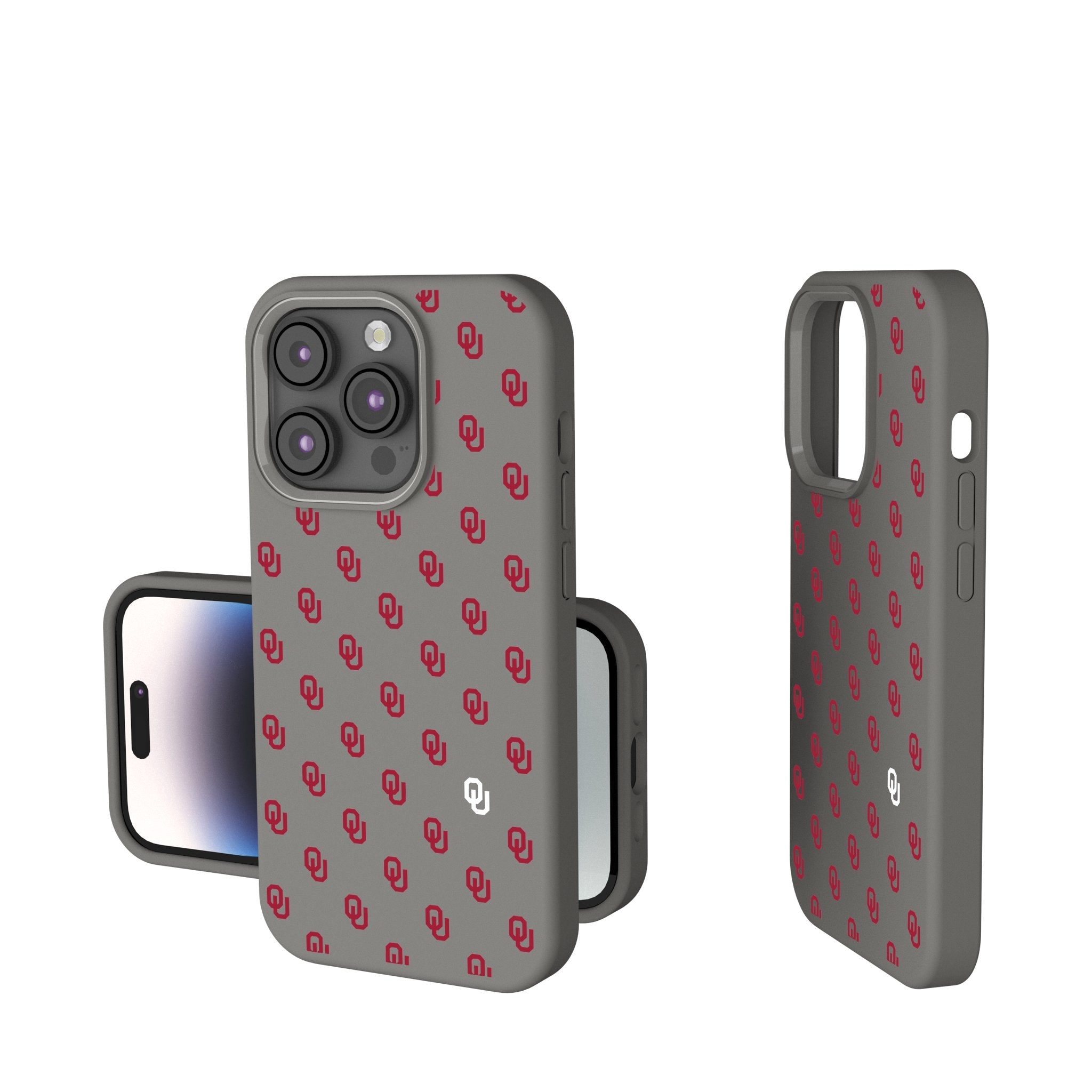 University of Oklahoma Sooners Fashion Pattern Soft Touch Phone Case for Apple iPhone 1