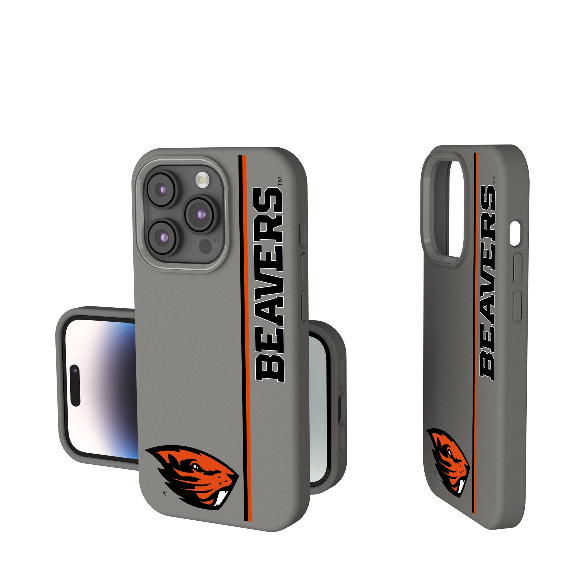 Oregon State University Beavers Sidebar Soft Touch Phone Case 1