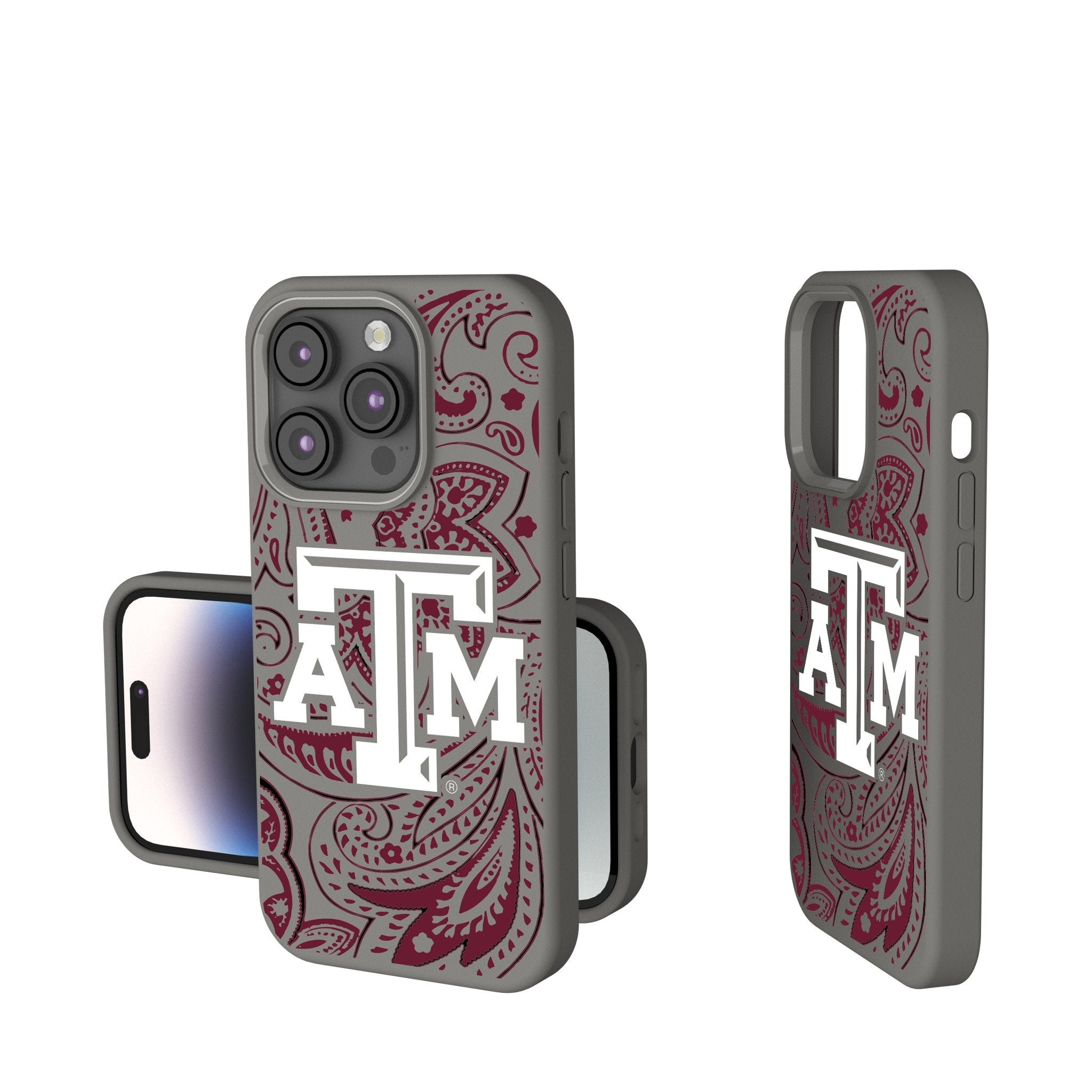 Texas A&M University Aggies Paisley Soft Touch Phone Case for Apple iPhone