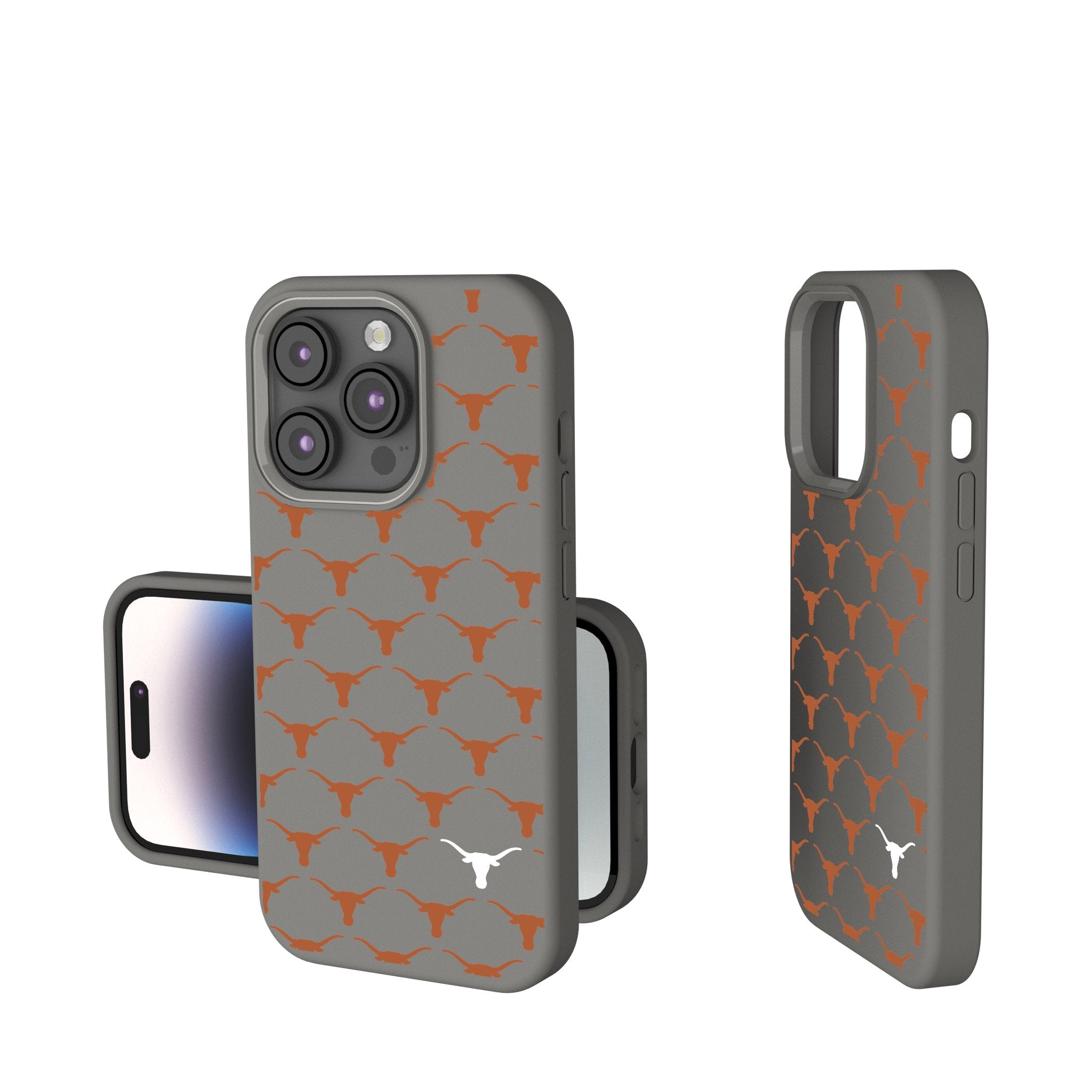 University of Texas Longhorns Fashion Pattern Soft Touch Phone Case for Apple iPhone