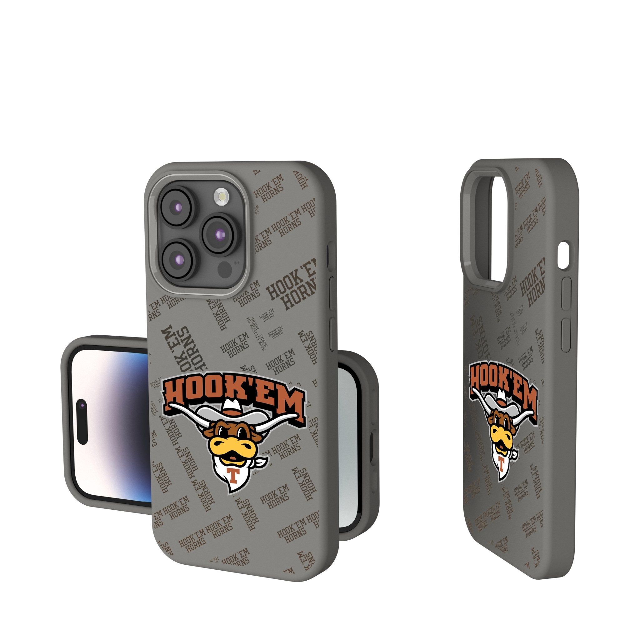 University of Texas Longhorns Quadtile Soft Touch Phone Case for Apple iPhone